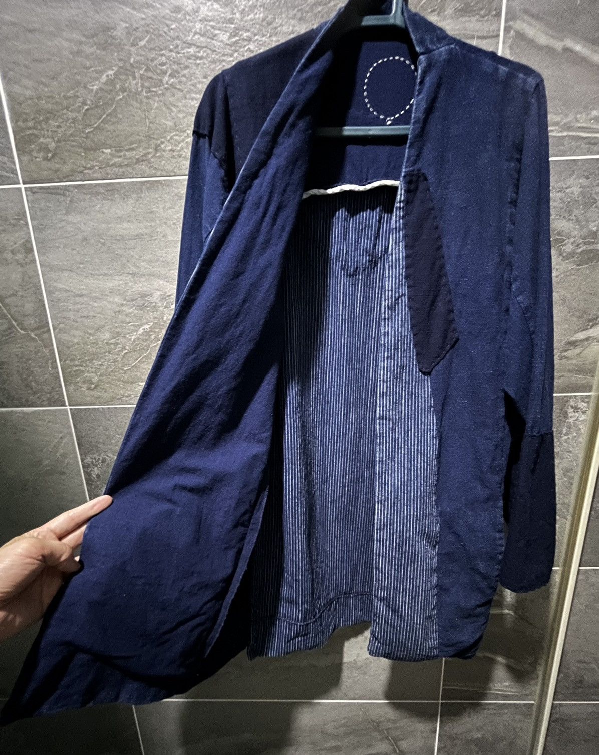 Cosmic Wonder Cosmic Wonder Bingo-kasuri Indigo Patchwork Sashiko Jacket Size US M / EU 48-50 / 2 - 11 Thumbnail