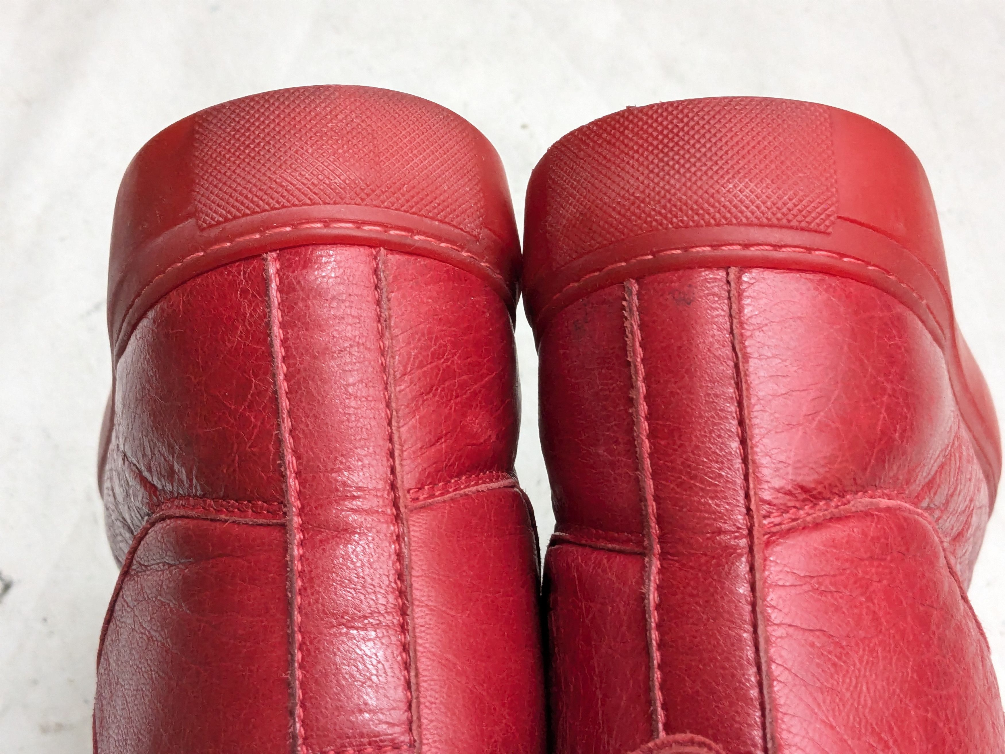 Balenciaga Balenciaga Arena Red 11 Leather High Tops Size US 11 / EU 44 - 12 Thumbnail