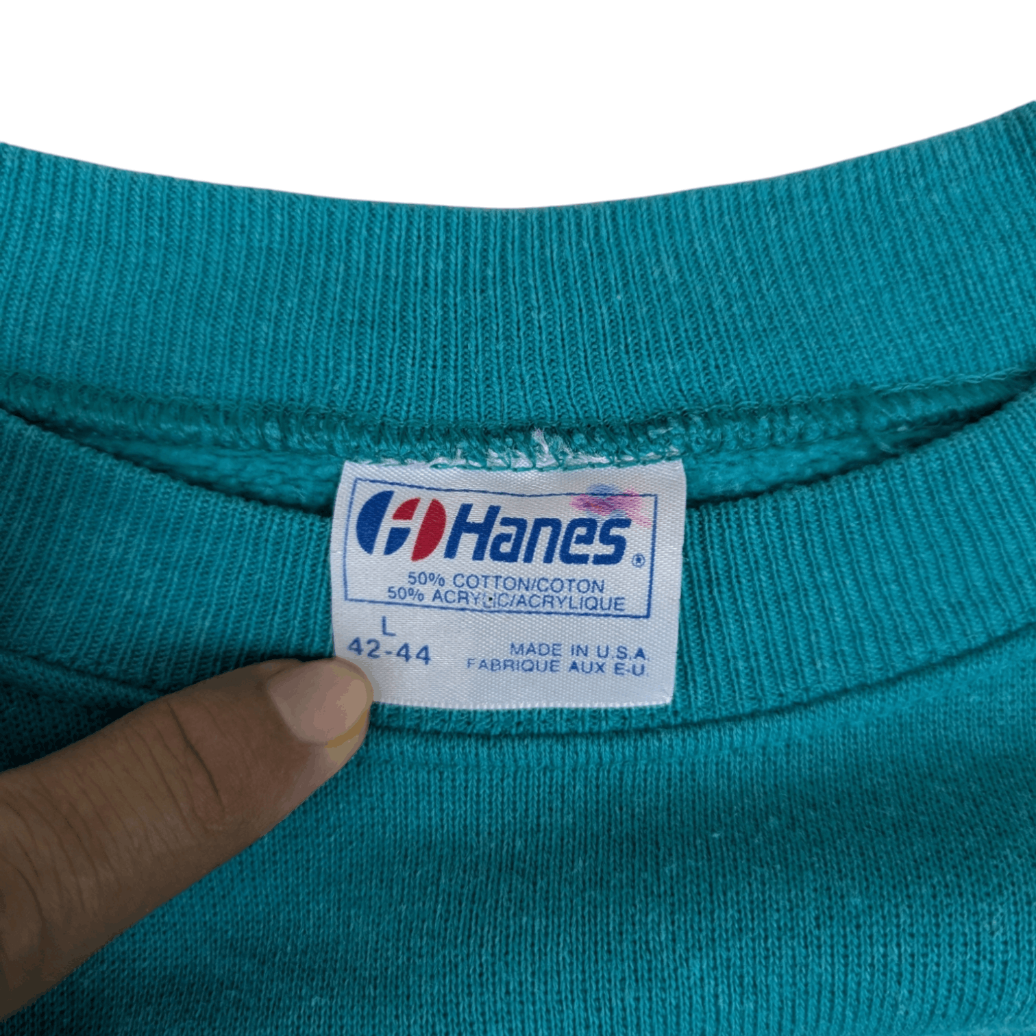 Hanes Vintage 80's HANES Unity Church Jumper Sweatshirt Size US L / EU 52-54 / 3 - 9 Thumbnail