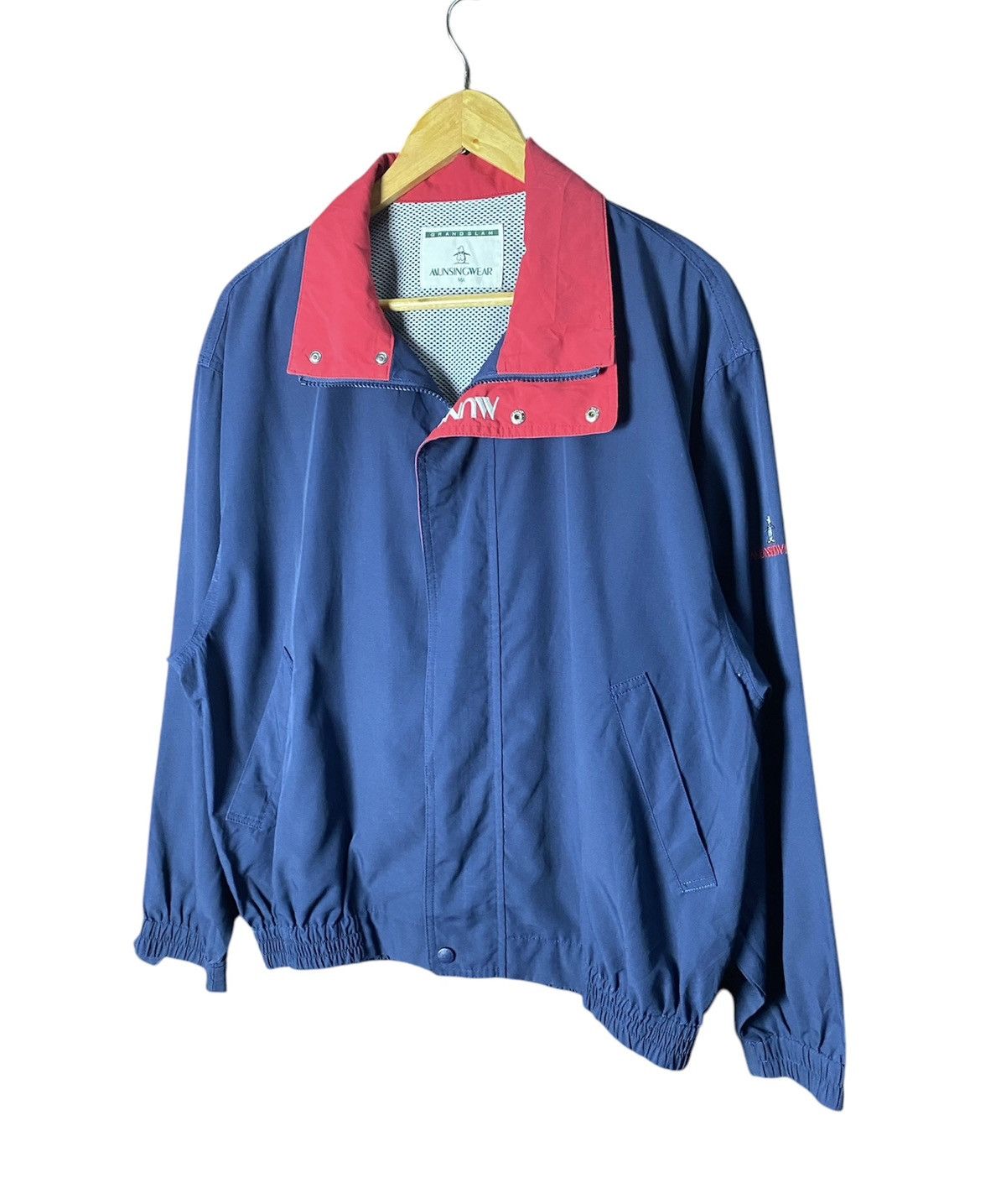 Grand Slam × Japanese Brand × Vintage Vintage Grand Slam Nylon Zipper Jacket Size US M / EU 48-50 / 2 - 2 Thumbnail