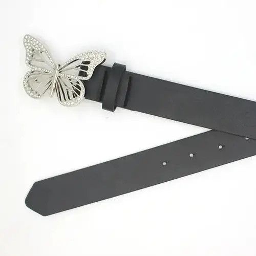 Vintage Y2k Diamond Butterfly Belt Size ONE SIZE - 3 Thumbnail