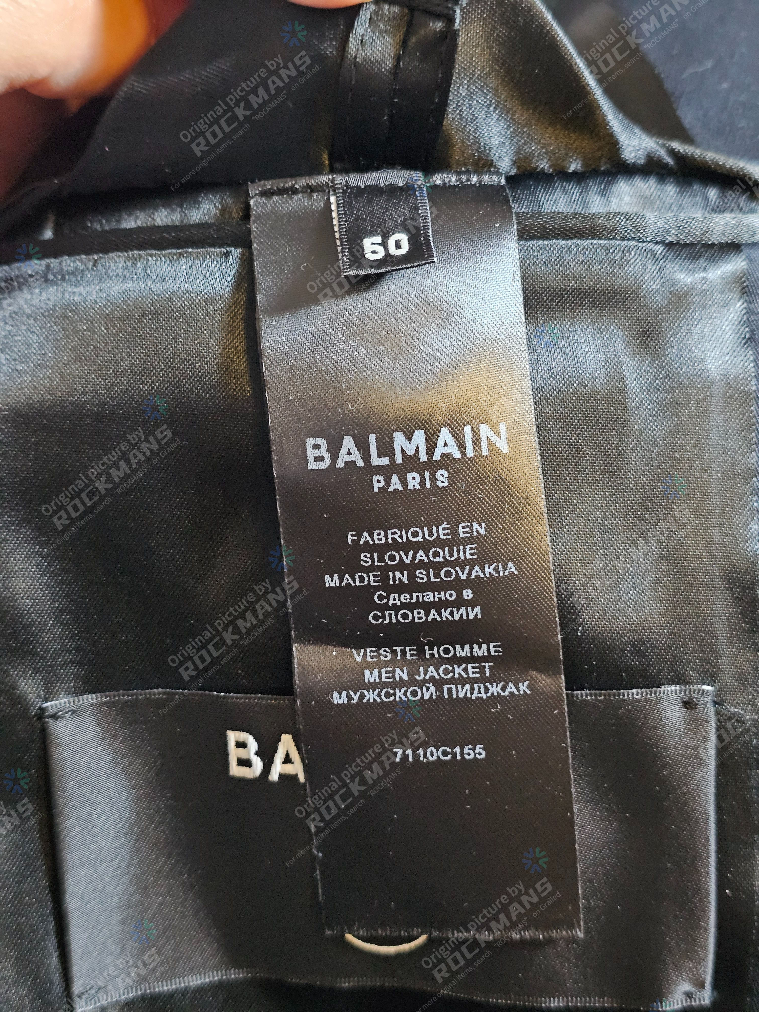 Balmain Balmain Double-Breasted Suit Jacket Size 50 Size 50R - 9 Thumbnail