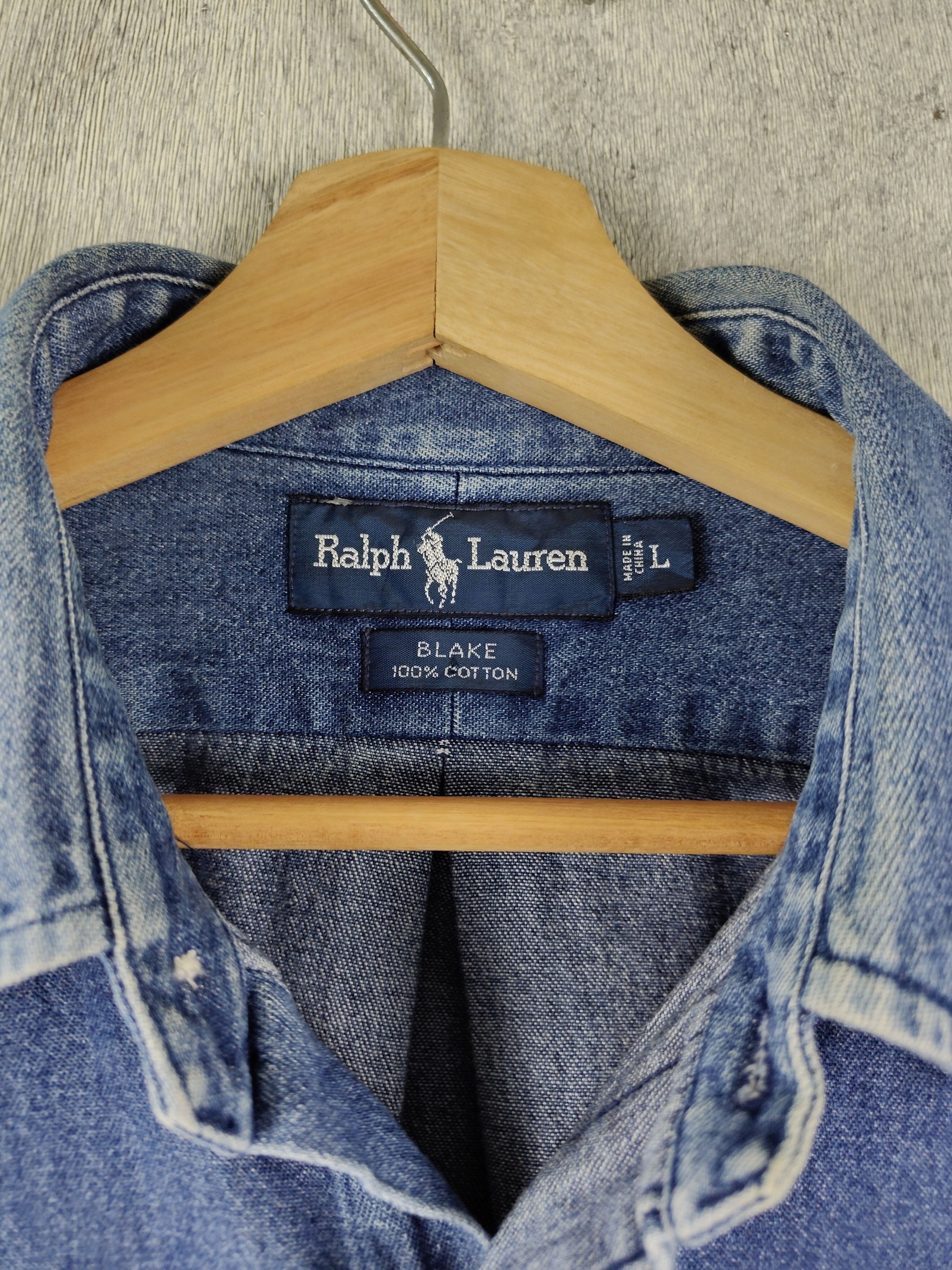 Polo Ralph Lauren Vintage Polo Ralph Lauren Button Up Denim Shirt Size US L / EU 52-54 / 3 - 4 Thumbnail
