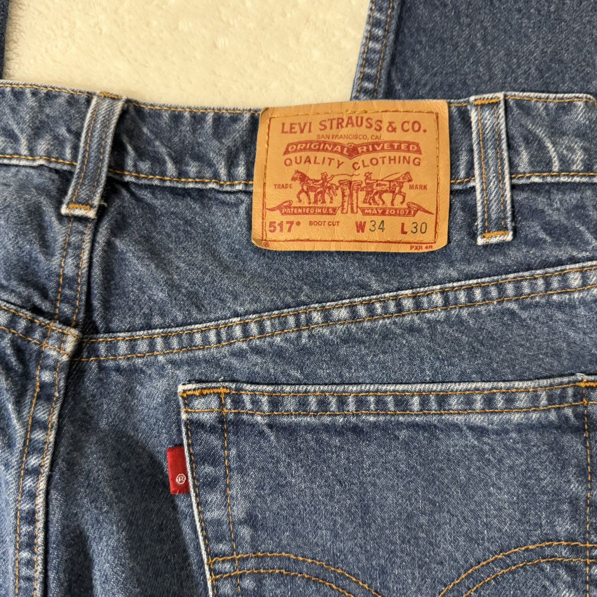Levi's Repaired Vintage Levi’s 517 Bootcut Jeans Size US 34 / EU 50 - 6 Thumbnail