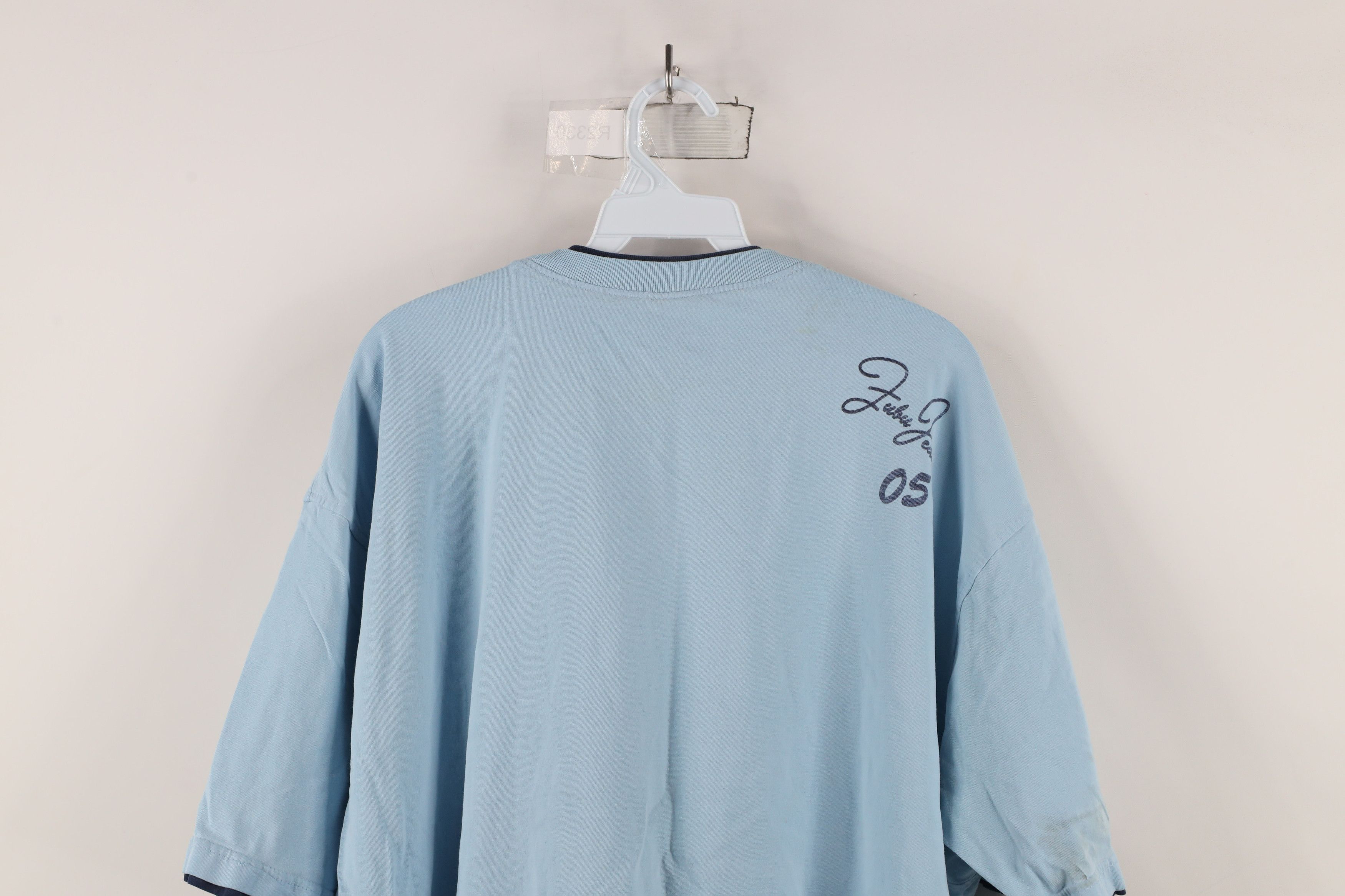 Fubu × Vintage Vintage 90s Y2K FUBU Spell Out Script Baggy Fit T-Shirt Blue Size US XXL / EU 58 / 5 - 15 Thumbnail