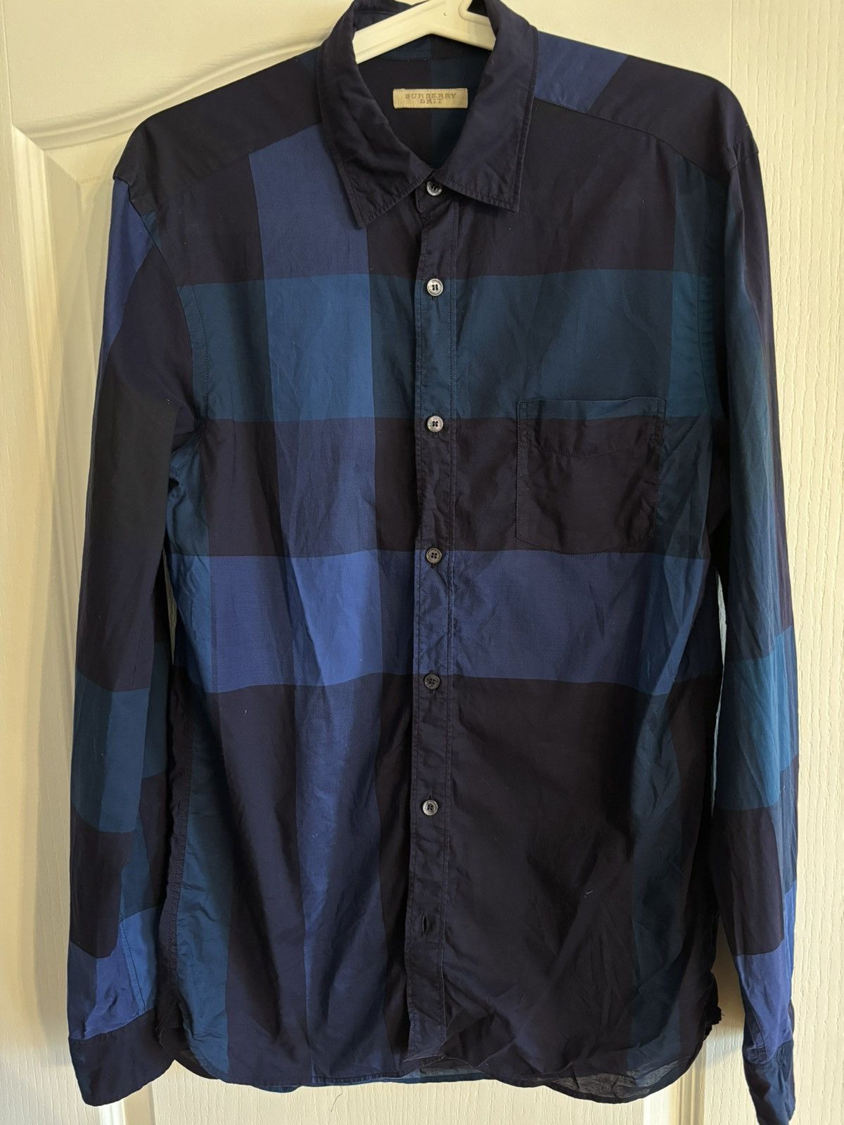 image of Burberry Royal Shirt in Navy, Men's (Size Small)