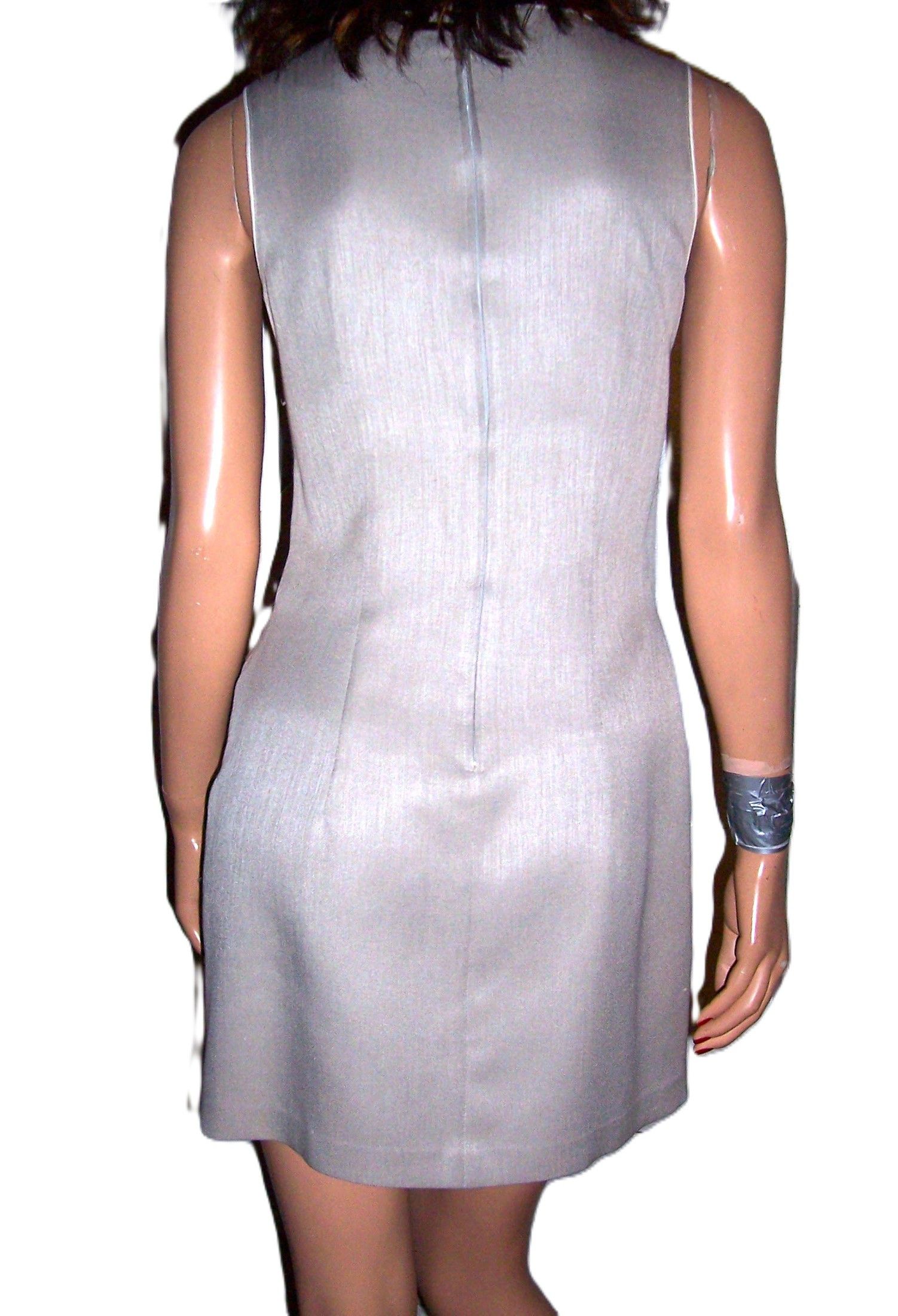 Vintage Vintage Jay Jacobs Beige Sheath Dress S Size S / US 4 / IT 40 - 5 Thumbnail