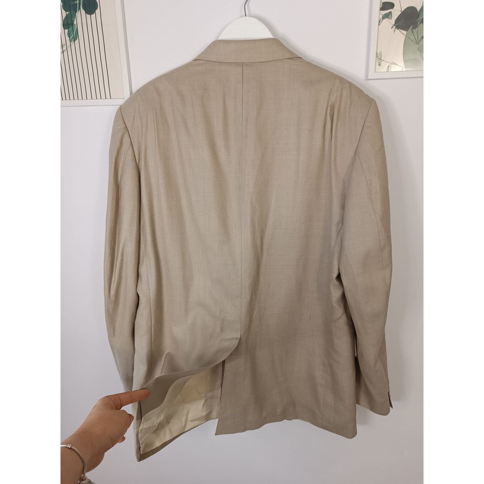 Oscar De La Renta Oscar De La Renta Men Vintage Blazer Suit Jacket Silk Wool Size 52R - 4 Thumbnail