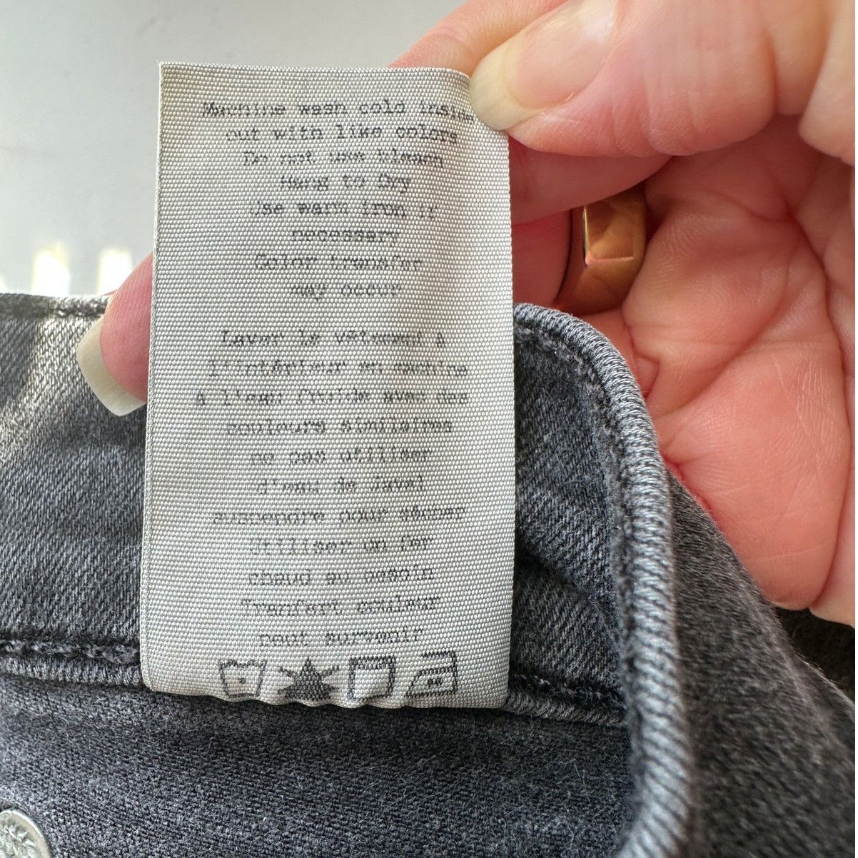 Rag & Bone Rag & Bone Dark Gray High Rise Ankle Skinny Jeans 26 Size 26" / US 2 / IT 38 - 12 Thumbnail