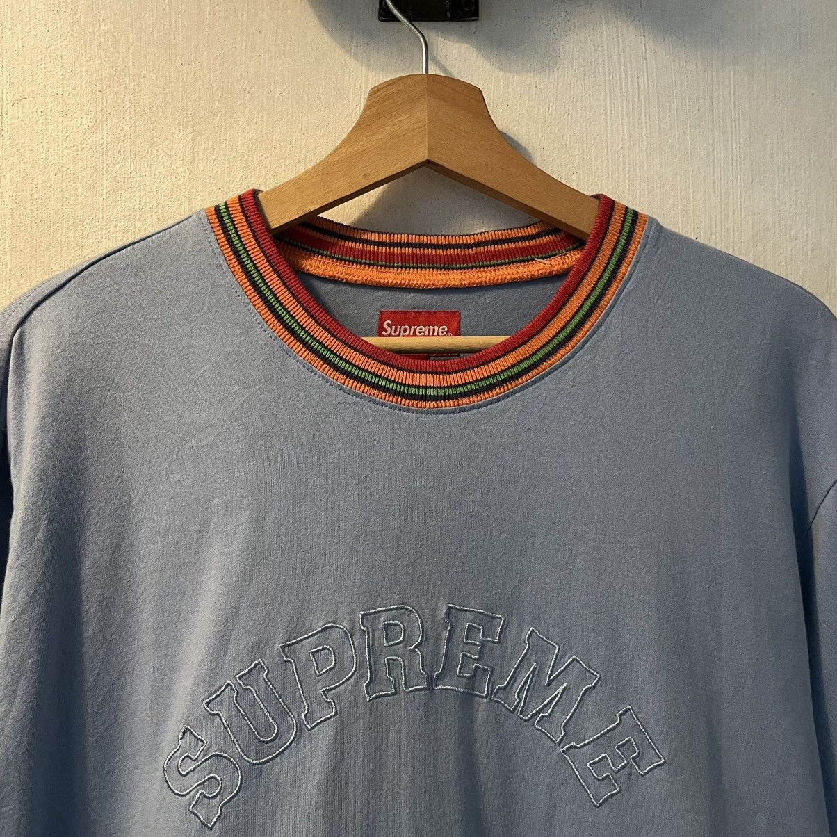 Supreme Supreme Stripe Collar Long Sleeve Tee Size US L / EU 52-54 / 3 - 2 Thumbnail