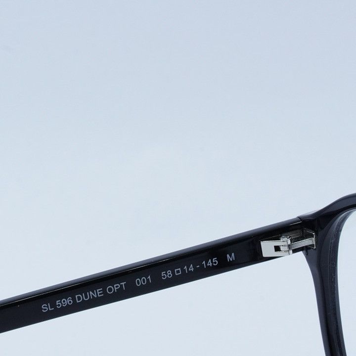 Saint Laurent Paris Saint Laurent SL596 DUNE OPT 001 Eyeglasses Shiny Black 58mm Size ONE SIZE - 8 Thumbnail