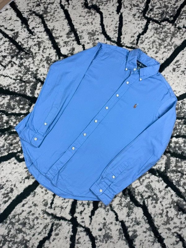 Polo Ralph Lauren Polo Ralph Lauren shirt blue blue M logo Size US M / EU 48-50 / 2 - 2 Thumbnail