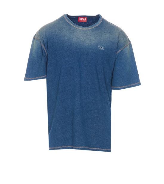 Diesel DIESEL Men T-Shirts A16186 0GIAU01 Blue Size US L / EU 52-54 / 3 - 1 Thumbnail