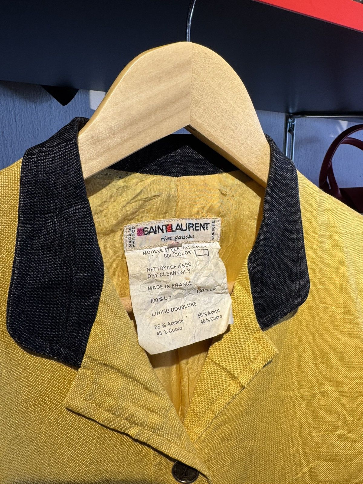 Saint Laurent Paris Archived 1970s-1980s SaintLaurent Paris Rive Gauche Lin Coat Size M / US 6-8 / IT 42-44 - 3 Thumbnail
