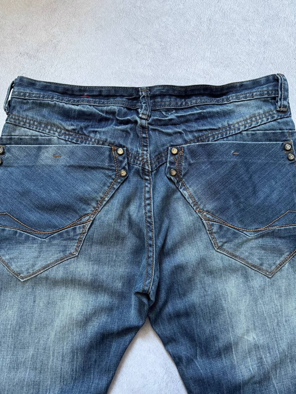 Japanese Brand Vintage Japanese Denim FLARE Faded BOOT CUT Distressed Jeans Size US 32 / EU 48 - 3 Thumbnail
