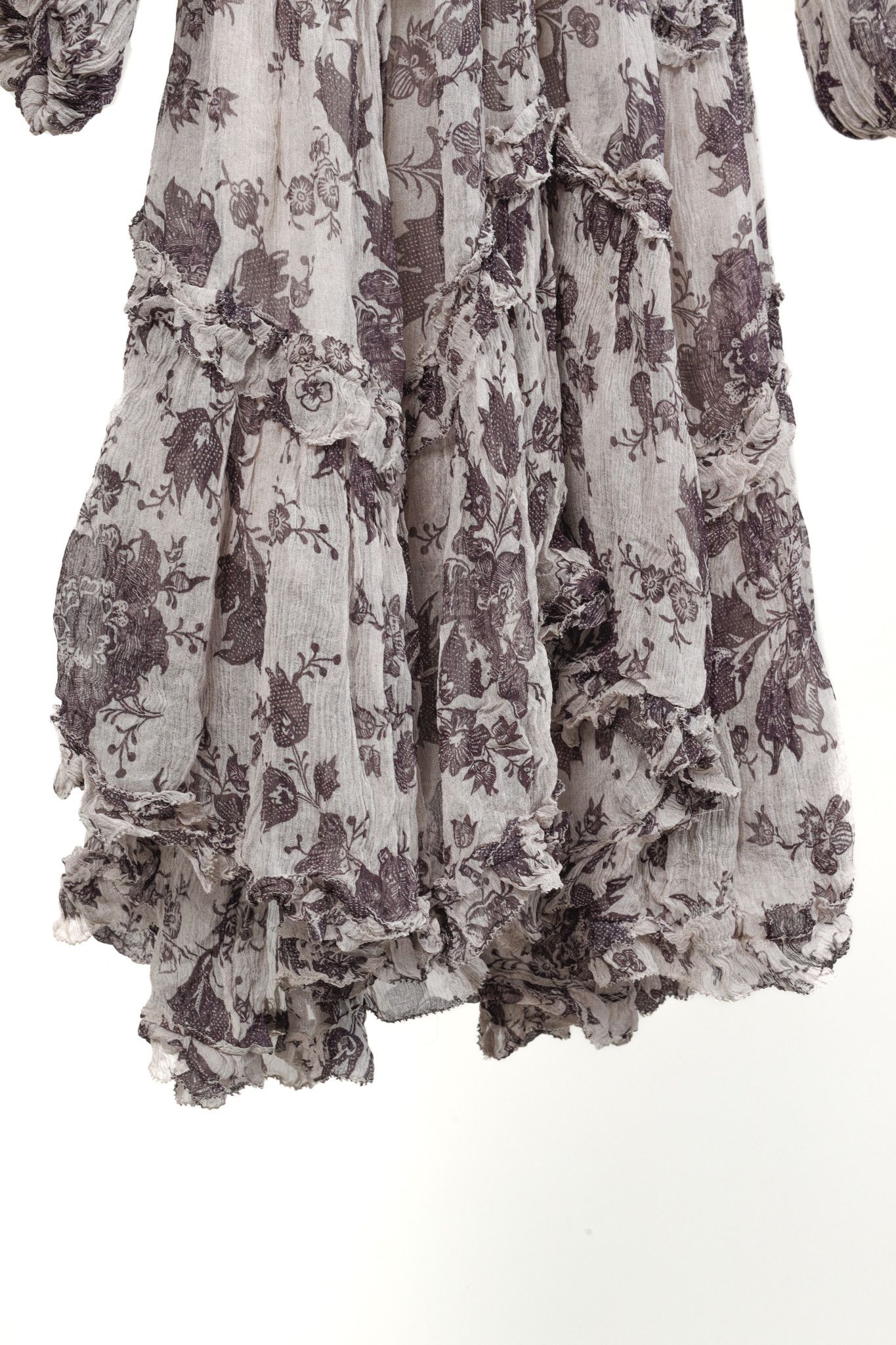 Zimmermann Zimmerman Juno Aged Batik Floral Long-Sleeve Mini Dress Size 27" / US 4 / IT 40 - 7 Thumbnail
