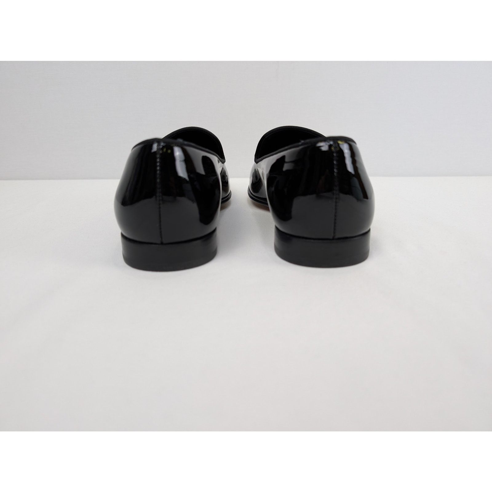 Lanvin o1rshd1 Patent Leather Loafer Shoe Boots in Black Size US 11 / EU 44 - 12 Thumbnail