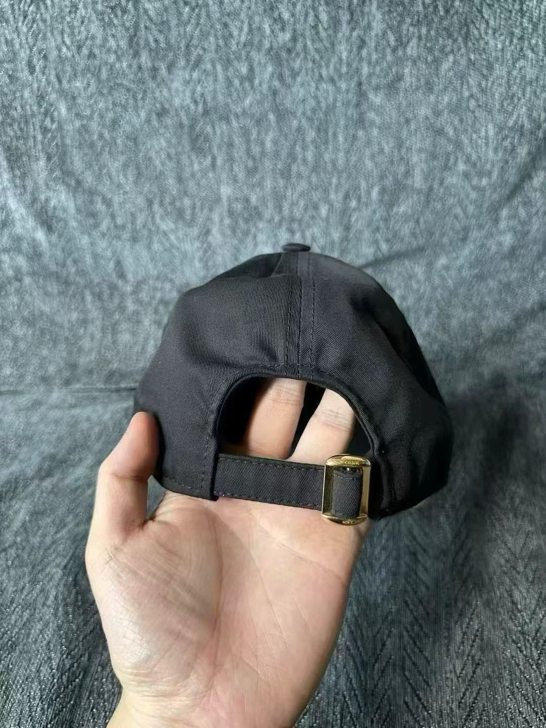 Celine Celine Black Baseball Cap L Stored Size ONE SIZE - 2 Thumbnail