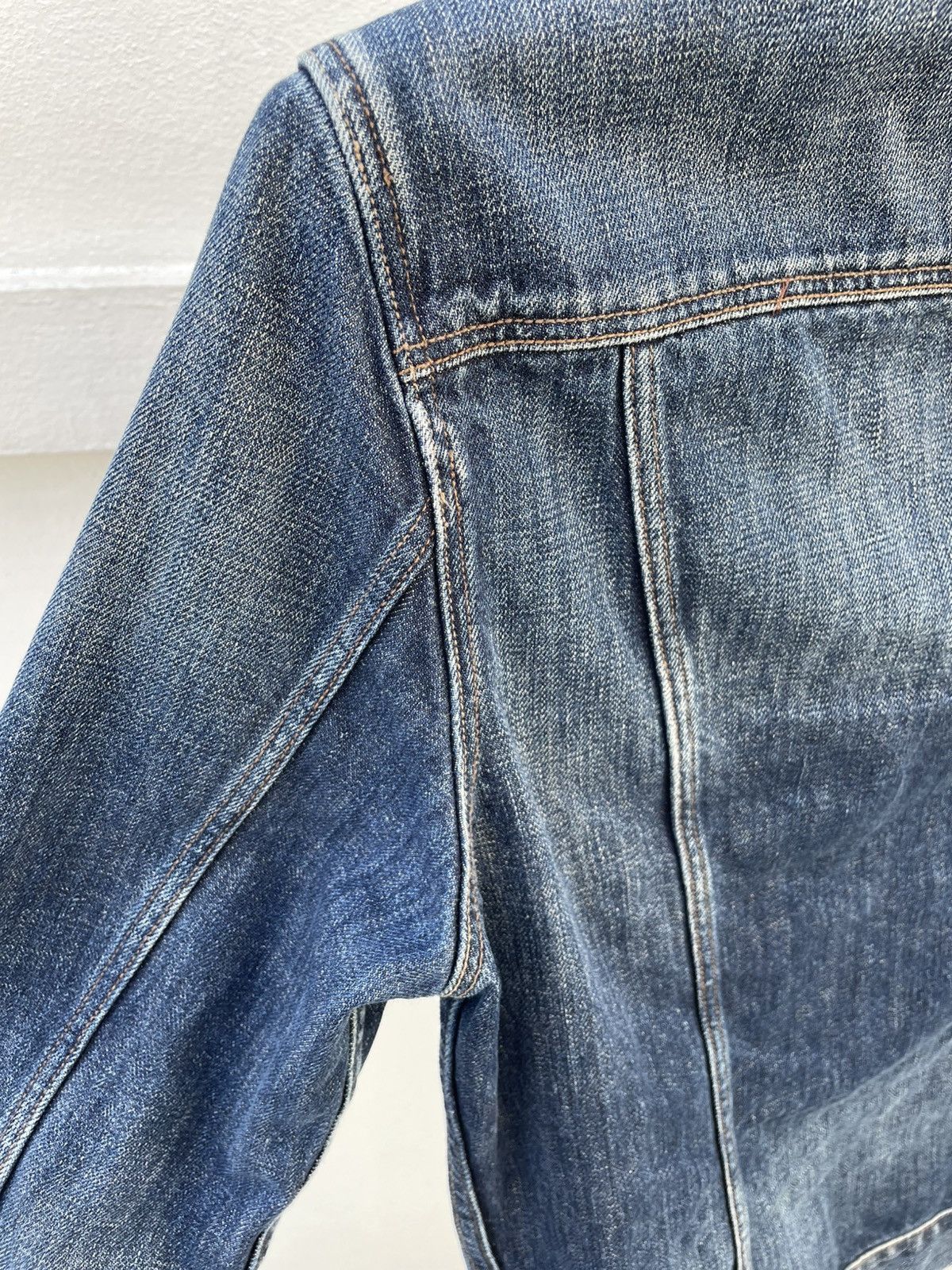 Allsaints AllSaints Colbert Denim Jacket S Indigo Faded Slim Trucker Size S / US 4 / IT 40 - 5 Thumbnail