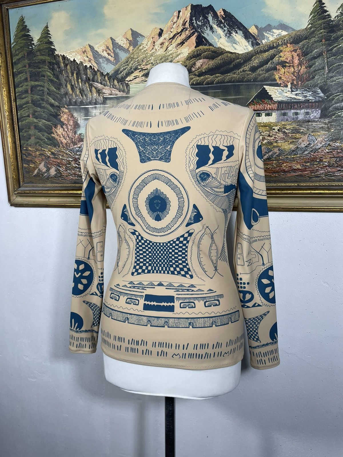 Designer Maison Margiela H&M Totem Longsleeve Blouse Top Mesh Tattoo Size M / US 6-8 / IT 42-44 - 5 Thumbnail