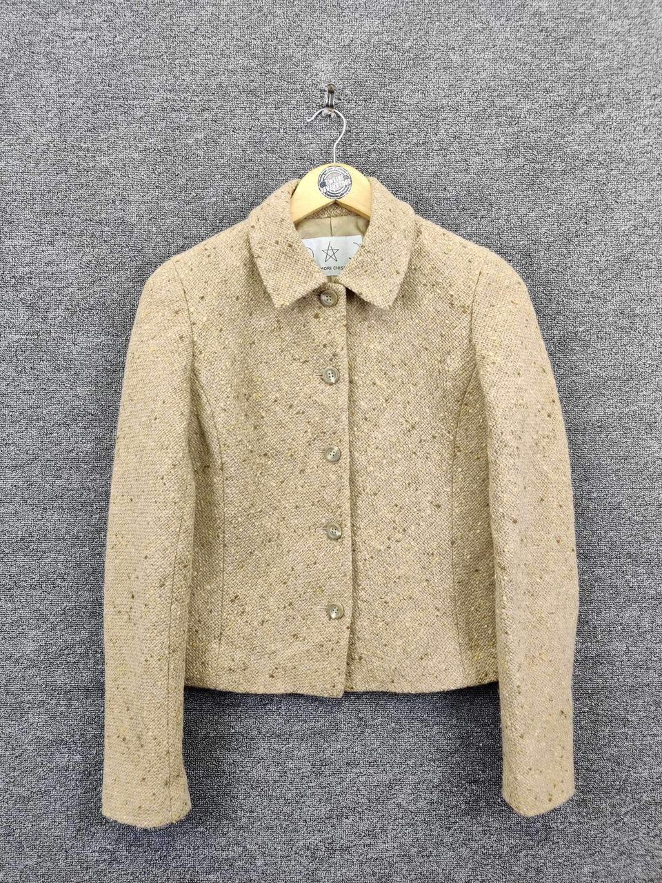 Tsumori Chisato Tsumori Chisato By Issey Miyake Cropped Wool Tweed Jacket Size US M / EU 48-50 / 2 - 1 Thumbnail