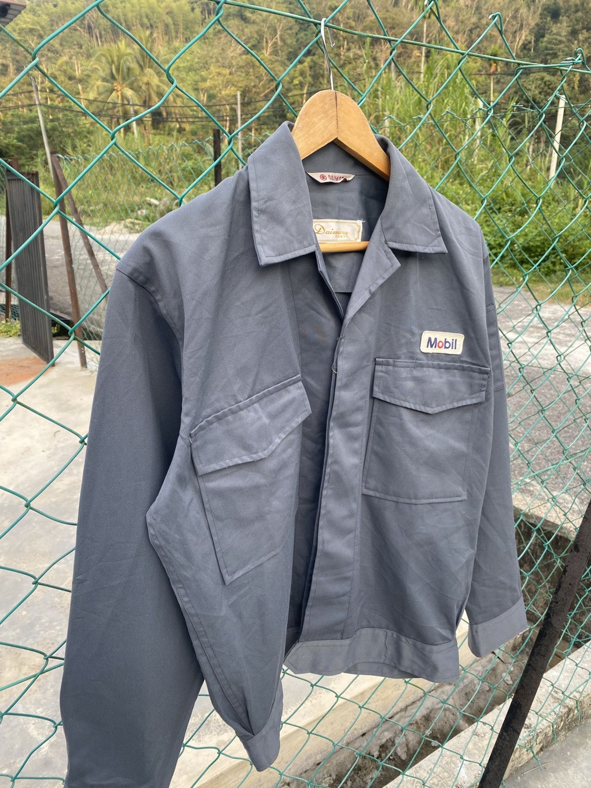 Uniform Wares Vintage Mobil uniform worker jacket by daimaru tokyo Size US L / EU 52-54 / 3 - 4 Thumbnail