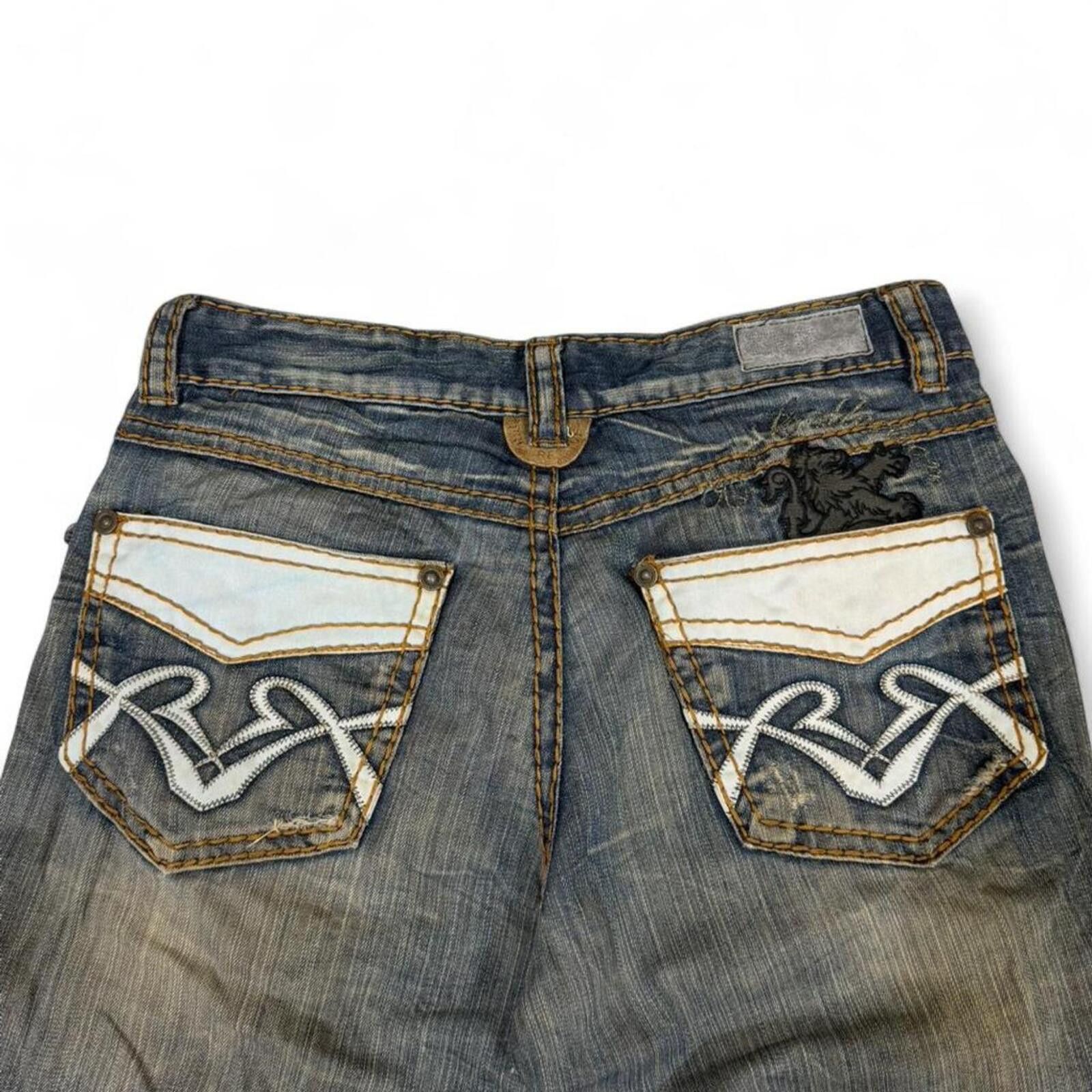 True Religion Crazy EXR mud wash denim jeans with back pockets design Size 34" / US 12 / IT 48 - 2 Thumbnail