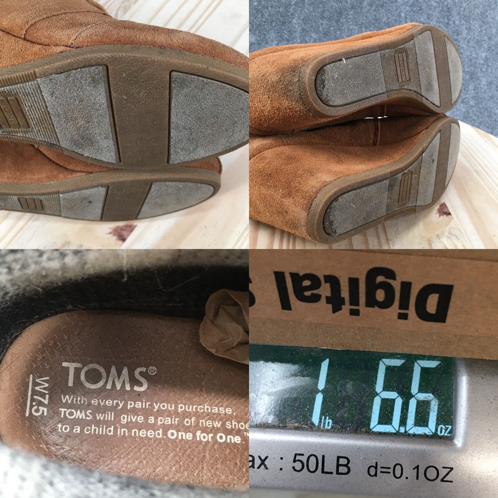 Toms TOMS Boots Womens 7.5 Desert Wedge Ankle Bootie Brown Suede Lace Up Casual Shoes Size US 8 / IT 38 - 9 Thumbnail