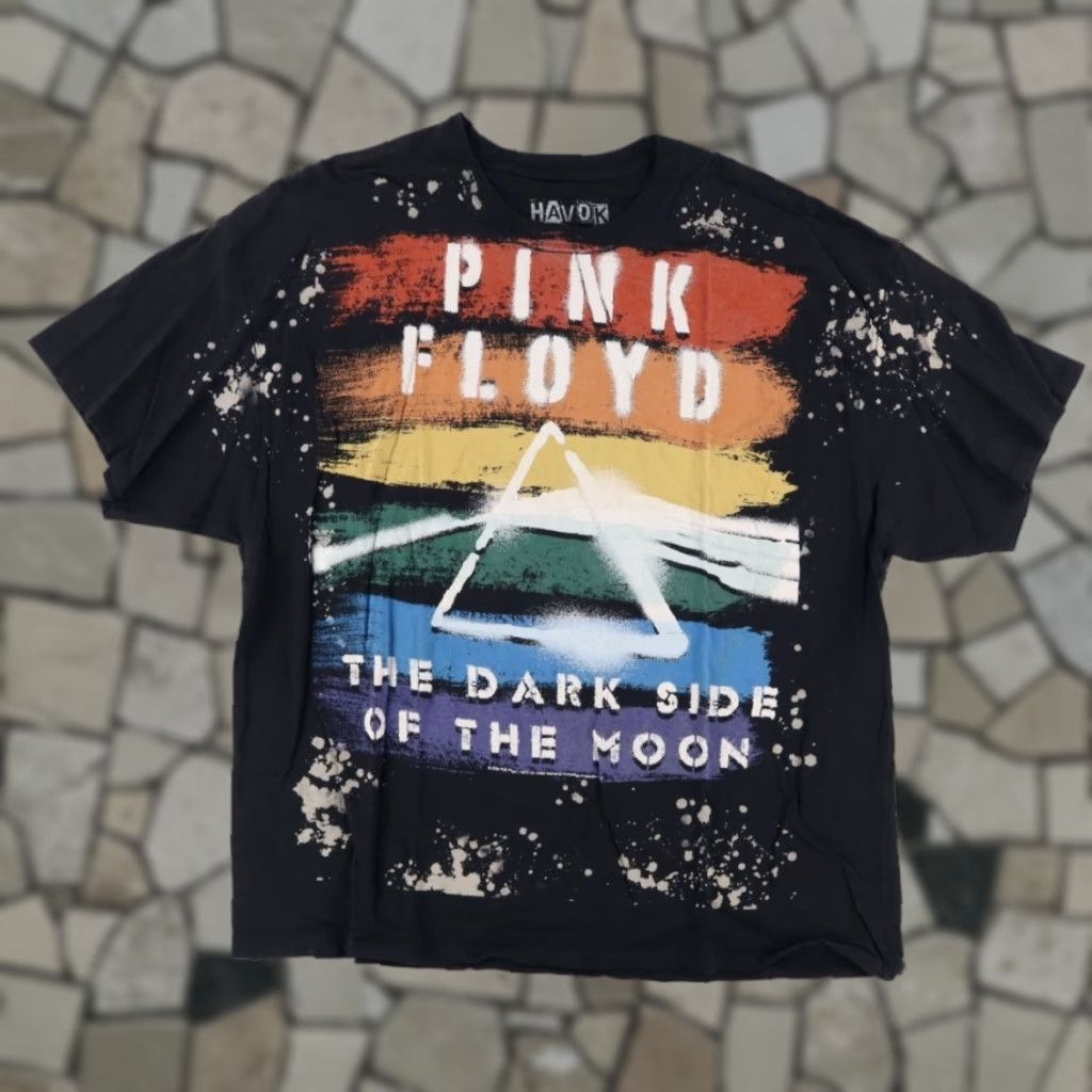 Liquid Blue VINTAGE Liquid Blue Pink Floyd Dark Side of the Moon Solid T-Shirt Black Men's 3XL Size US XXL / EU 58 / 5 - 1 Thumbnail