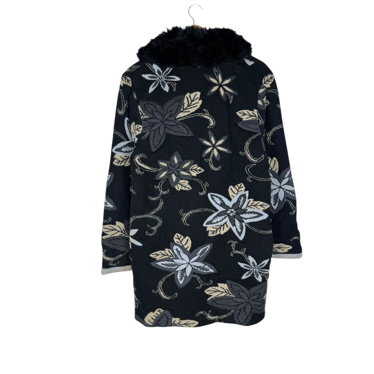 Kenzo ☀️KENZO FUR COLLAR BEAUTIFUL FLOWER LONG JACKET Size M / US 6-8 / IT 42-44 - 6 Thumbnail