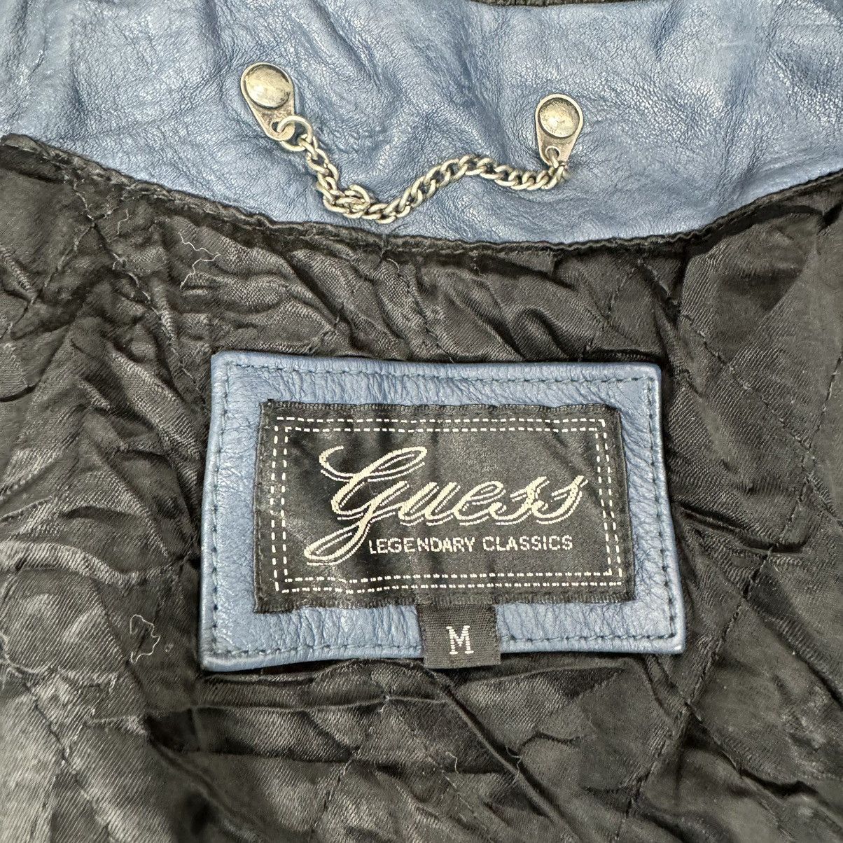Georges Marciano × Guess × Vintage ☀️GUESS LEAGUE CHAMPION VARSITY LEATHER JACKET Size US M / EU 48-50 / 2 - 12 Thumbnail