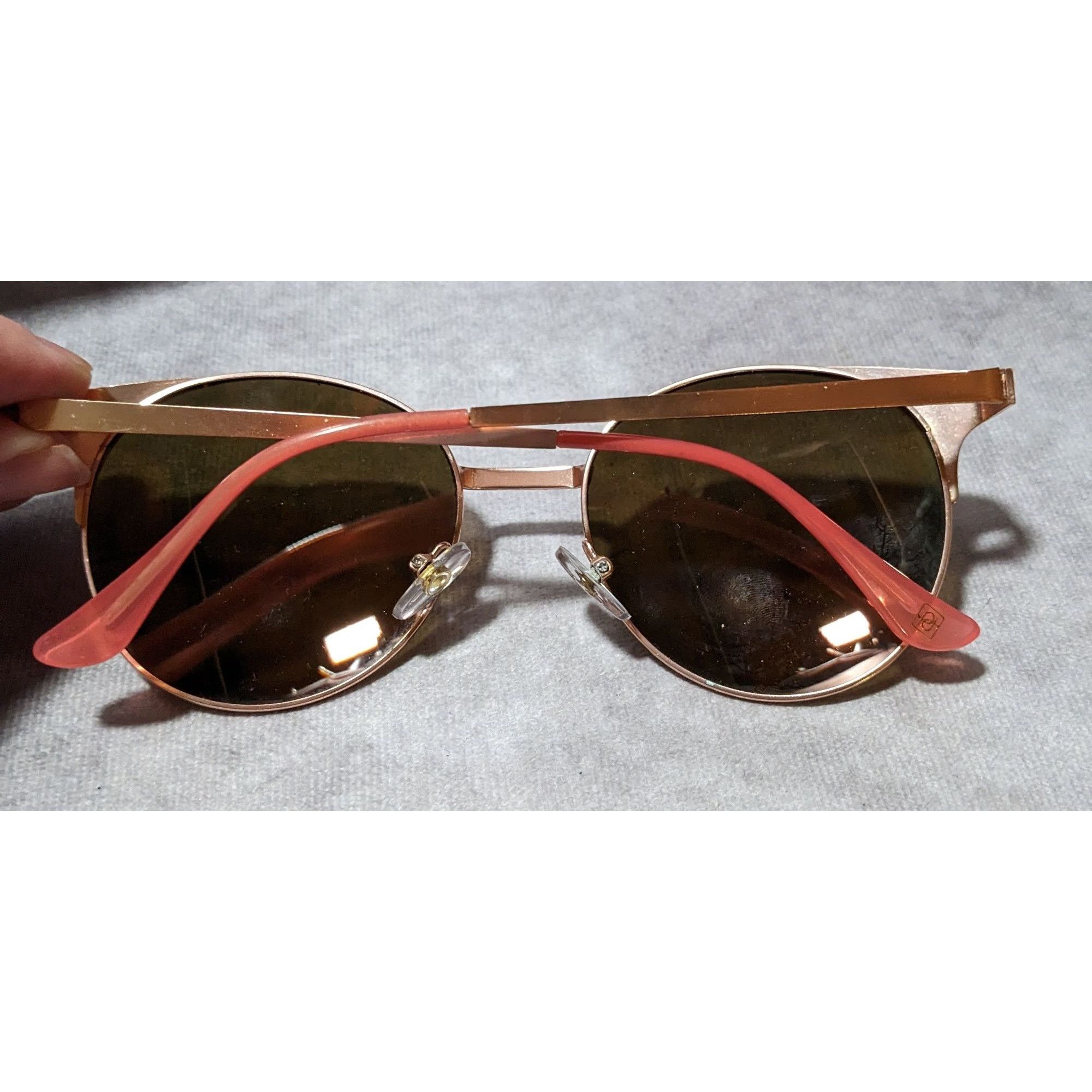 Panama Jack Panama Jack Rose Gold And Pink Mirror Sunglasses Size ONE SIZE - 8 Thumbnail