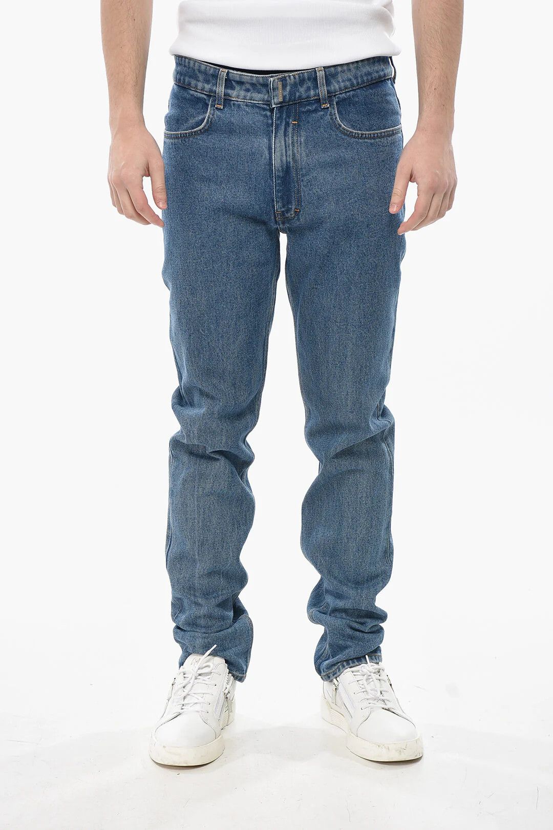 Givenchy og1mm0326 Slim Fit Medium Wash Jeans in Light Blue Size US 31 - 1 Thumbnail