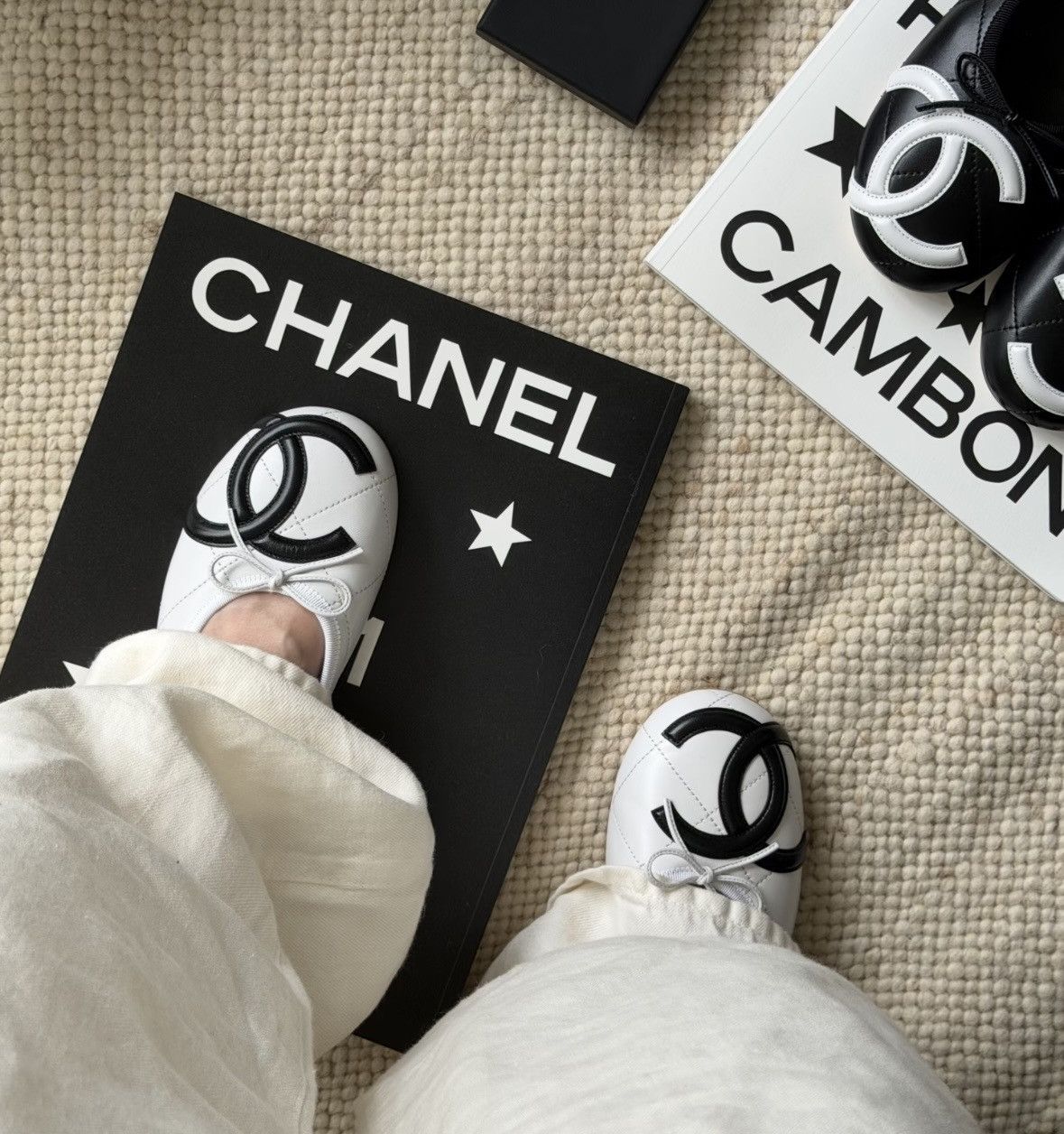 Chanel Chanel 26M coco beach Cambon Flat White color size 37 Size US 7 / IT 37 - 11 Thumbnail