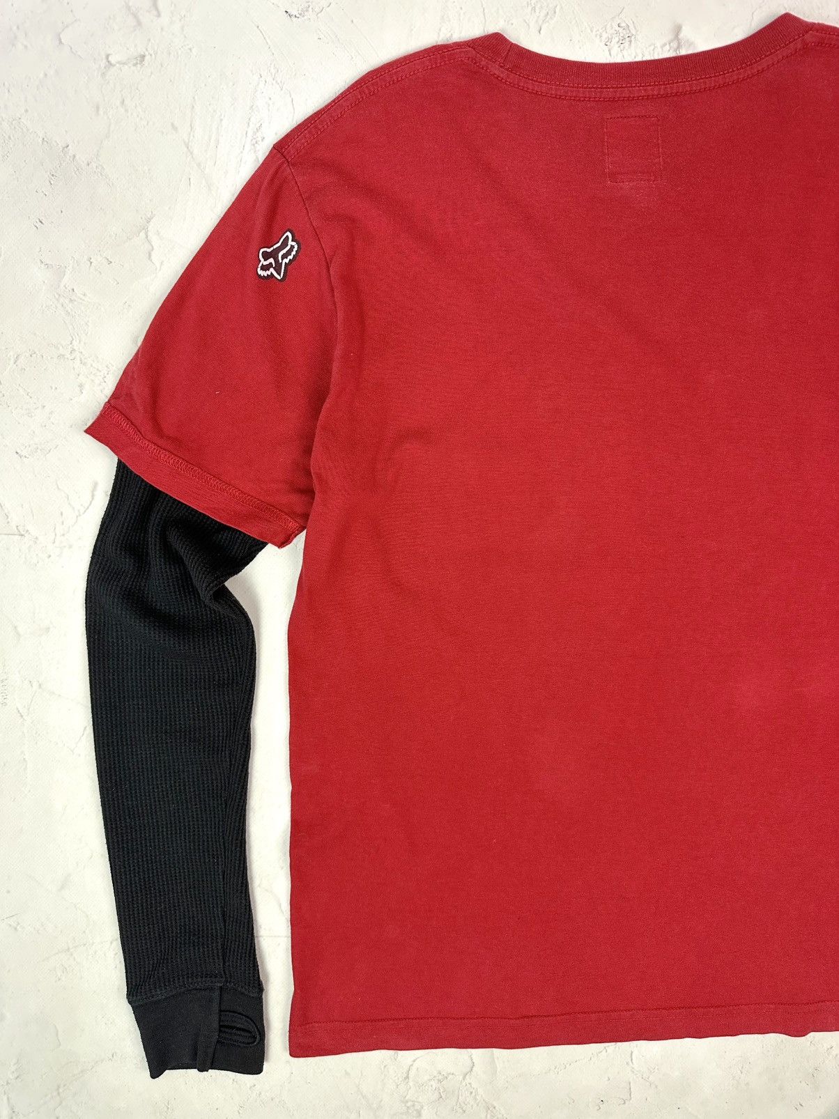 Fox Racing Y2K Vintage Fox Red Printed Long Sleeve Size US M / EU 48-50 / 2 - 10 Thumbnail