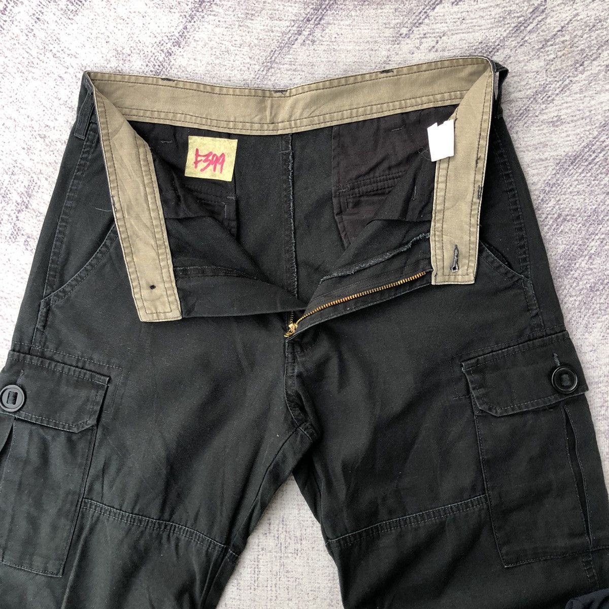 Japanese Brand × Other Cargo Black Panaspur 6 Pocket Utility Pants Size US 30 / EU 46 - 6 Thumbnail