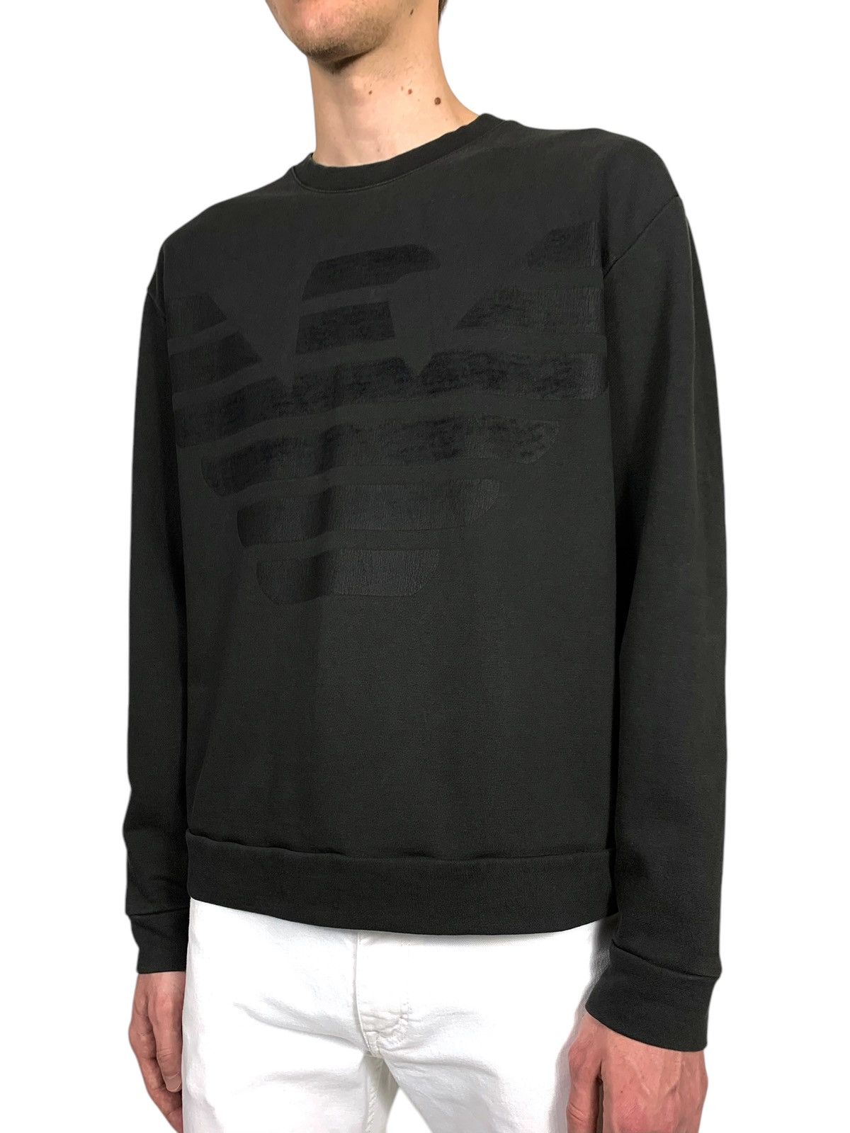 Emporio Armani Emporio Armani Big Logo Crewneck Sweatshirt Size US L / EU 52-54 / 3 - 2 Thumbnail