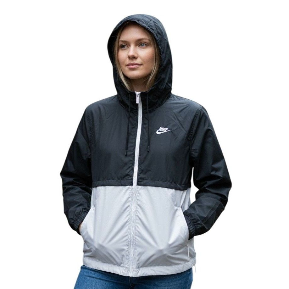 Nike Nike Running Repel Reflective Jacket DM6179-011 Black White Size S / US 4 / IT 40 - 2 Thumbnail
