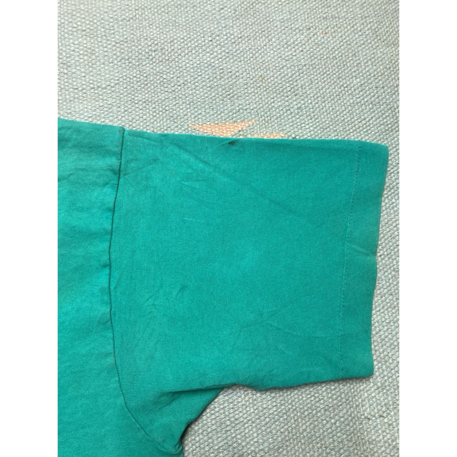 AQUA VINTAGE Trend Basics T-Shirt Mens Pocket Grunge 90s Large Teal Blue Size L Size US L / EU 52-54 / 3 - 7 Thumbnail