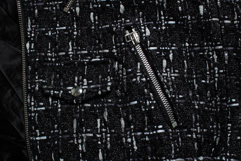 Faith Connexion Faith Connexion, Black tweed biker jacket Size US M / EU 48-50 / 2 - 8 Thumbnail