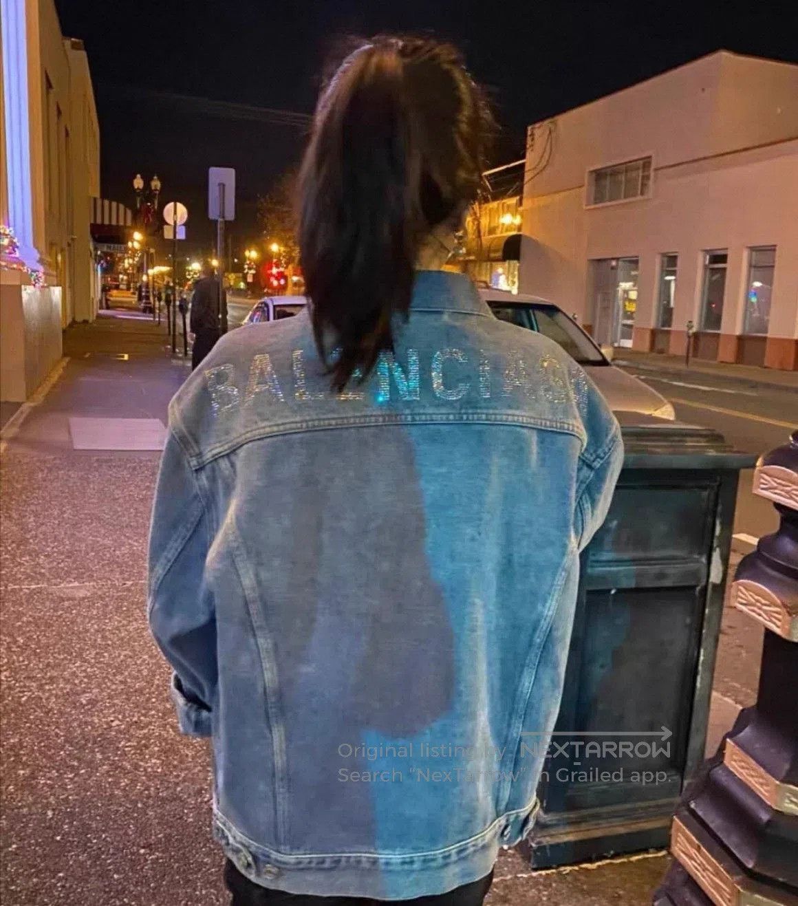 Balenciaga Balenciaga Washed Denim Jacket Back Logo. Size US M / EU 48-50 / 2 - 3 Thumbnail