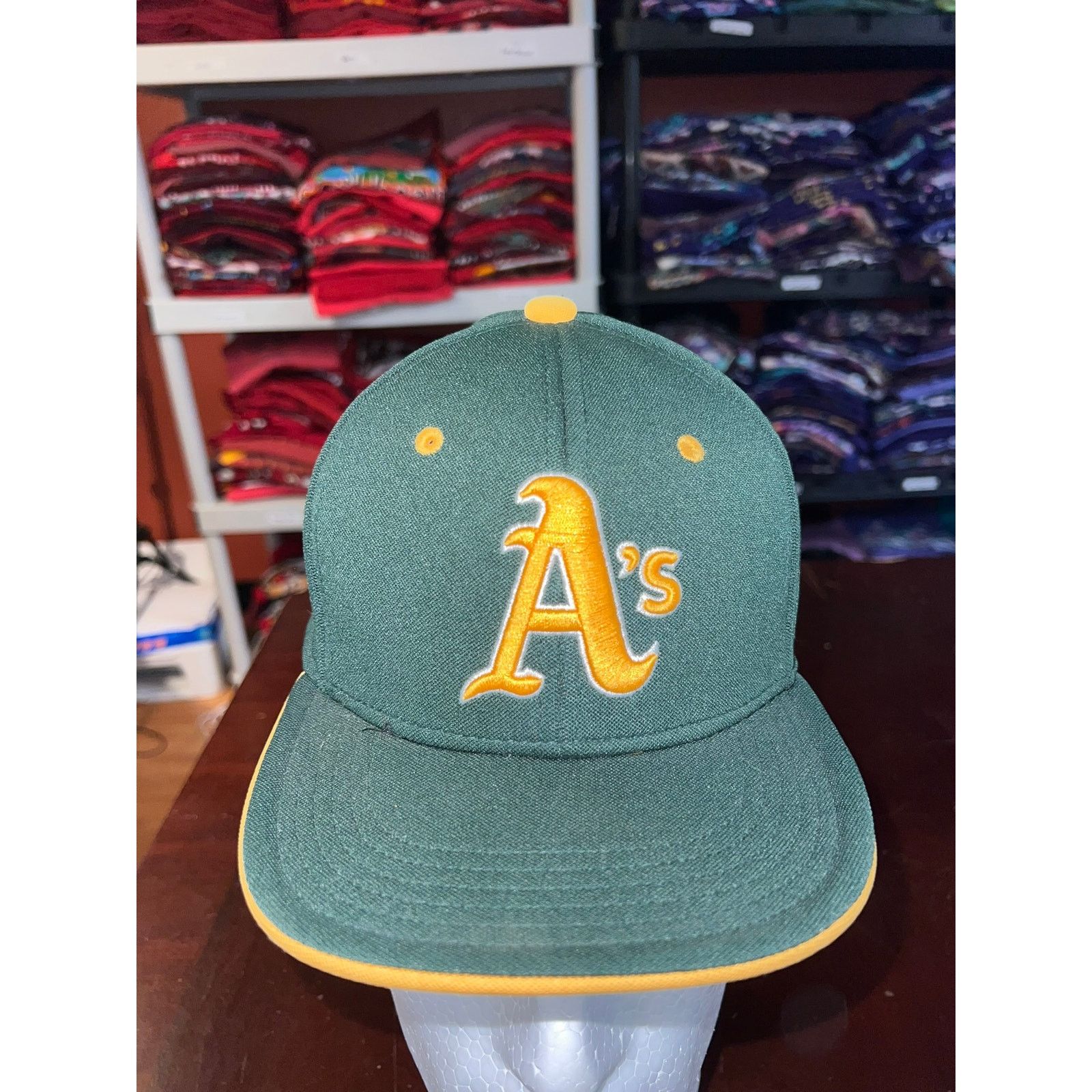 The Game Dodge City A's Hat The Game Pro Game Tek 2 Baseball Cap XS Size ONE SIZE - 2 Thumbnail