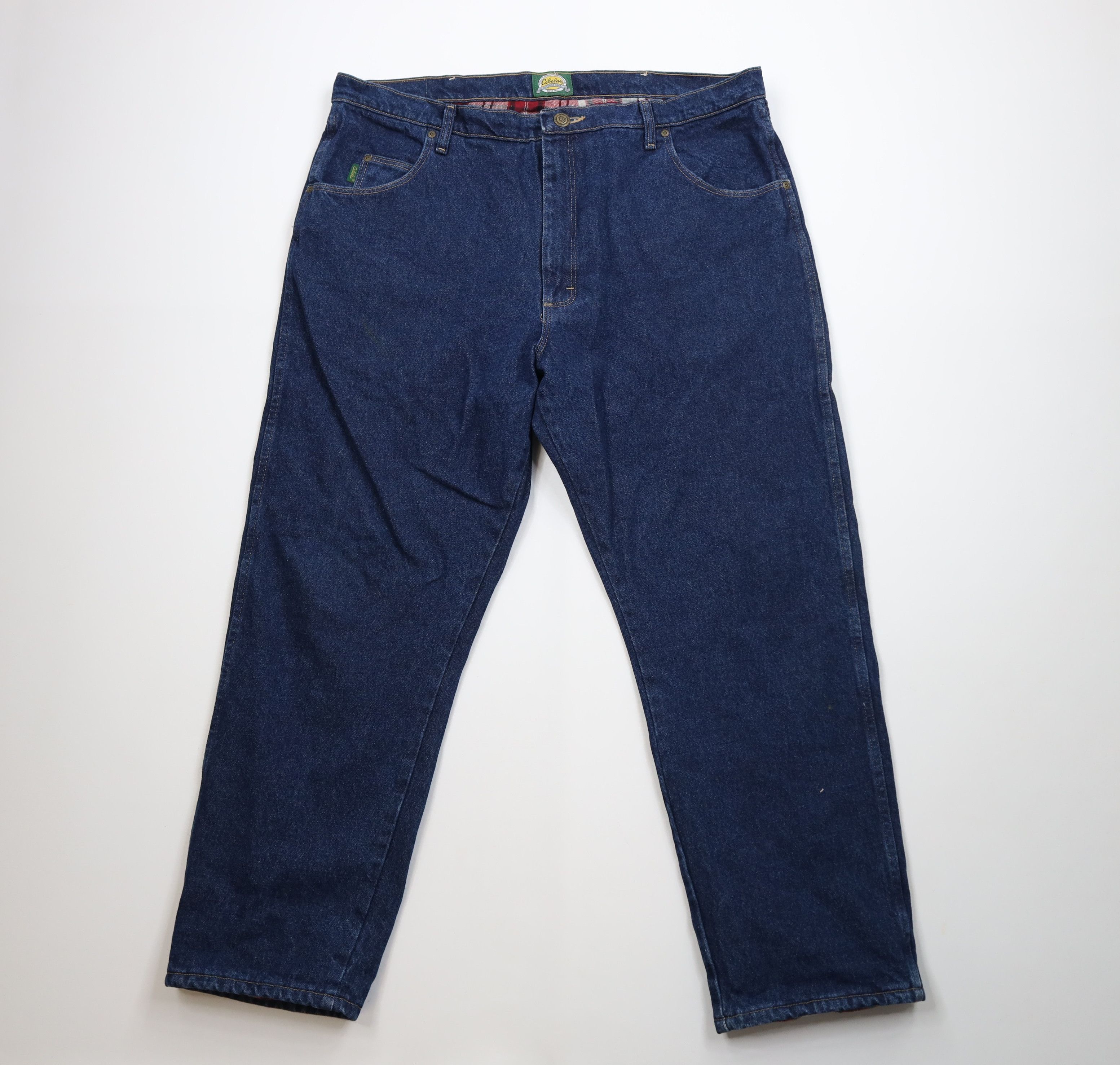 Cabelas Vintage Cabelas Flannel Lined Wide Leg Denim Jeans Blue Size US 42 / EU 58 - 2 Thumbnail