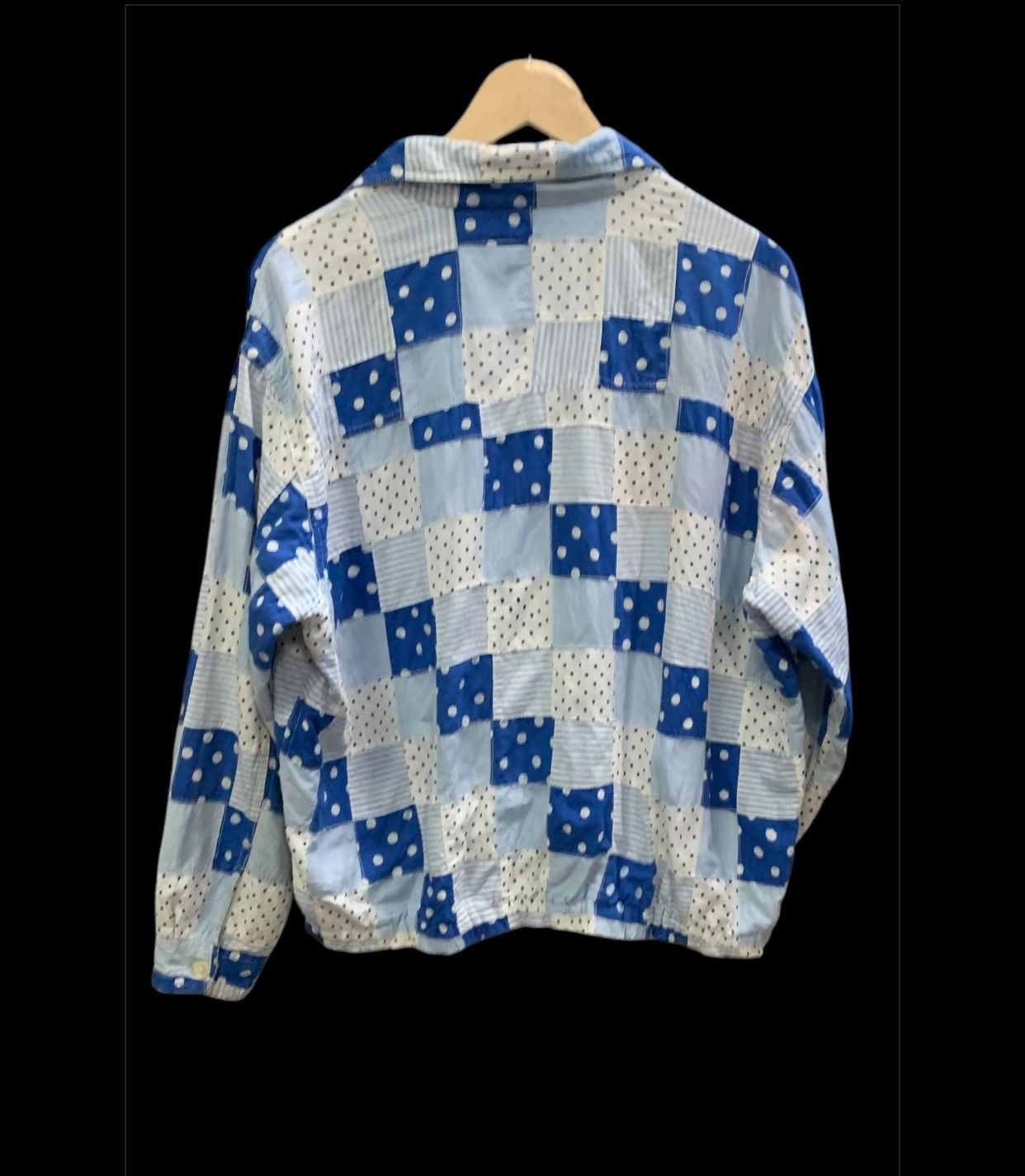 Japanese Brand OKAMOTO JEANS COX PATCHWORK SHIRT BOMBER JACKET Size US M / EU 48-50 / 2 - 6 Thumbnail