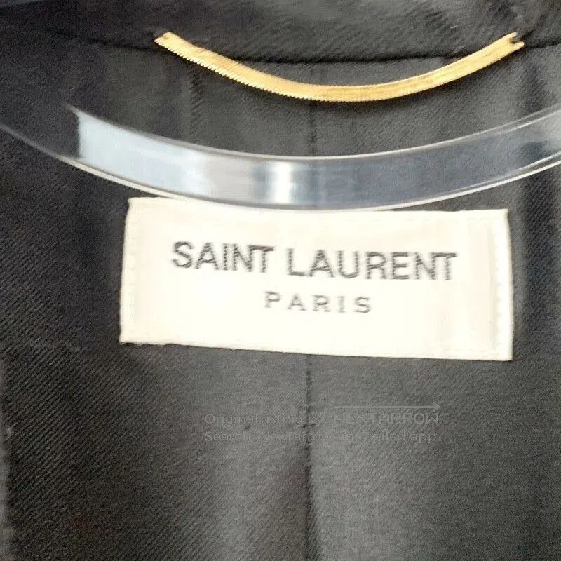 Saint Laurent Paris Saint Laurent Black Gold Trim Blazer. Size S / US 4 / IT 40 - 6 Thumbnail