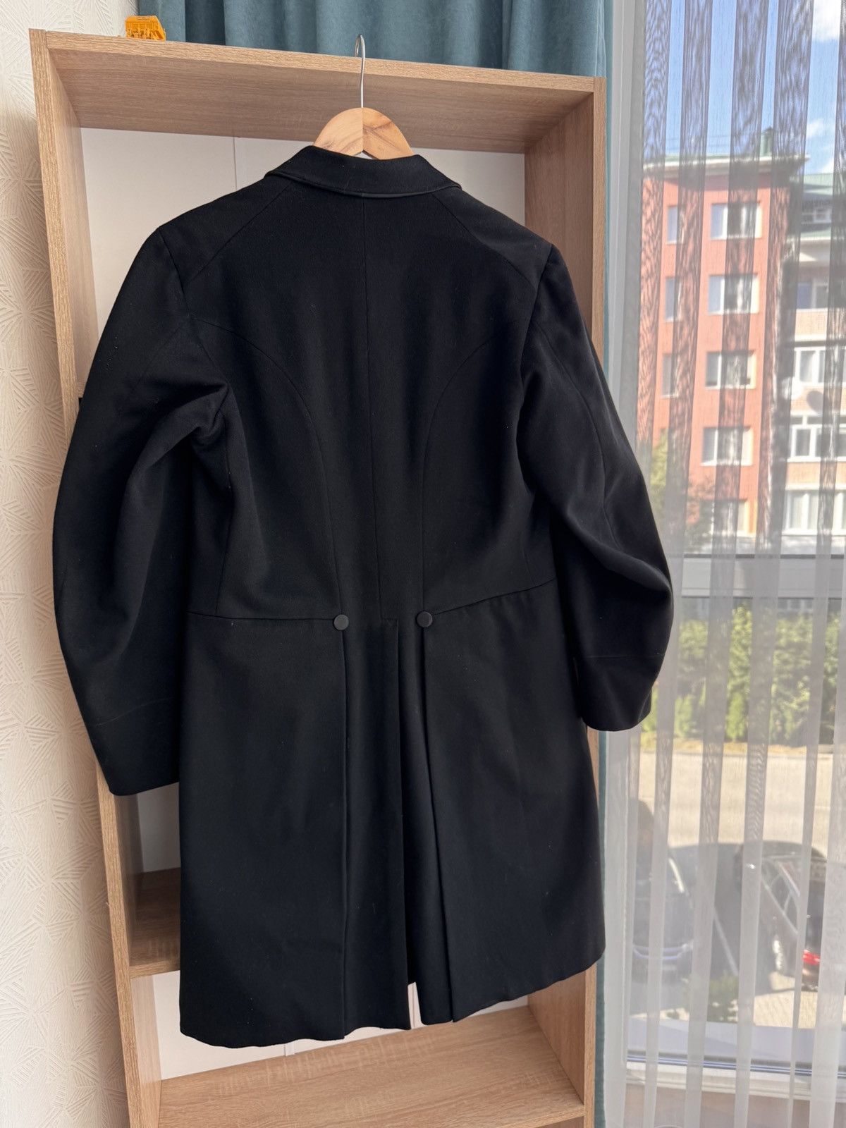 Vintage Vintage Black Frock Coat Elegance 50s Double-Breasted Jacket Size US M / EU 48-50 / 2 - 13 Thumbnail