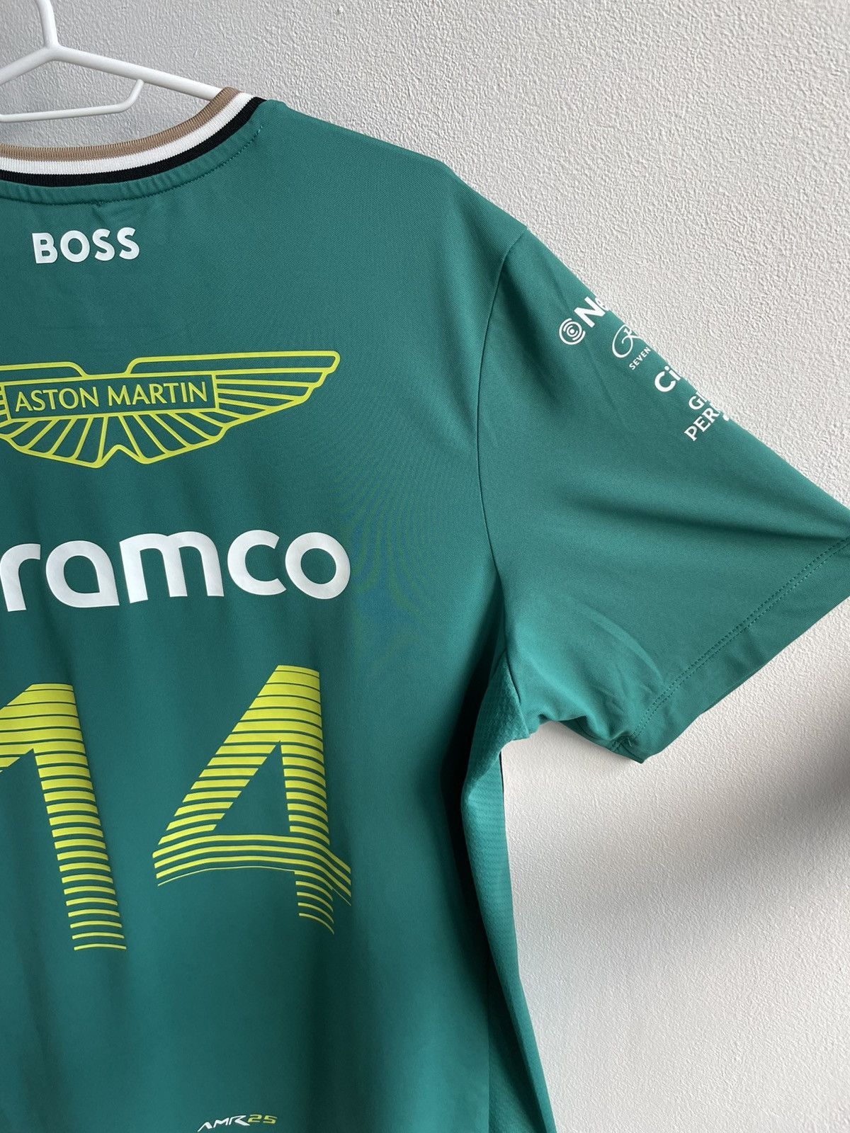 Formula 1 Aston Martin F1 Team Fernando Alonso #14 Aramco T-Shirt Tee Size US L / EU 52-54 / 3 - 4 Thumbnail