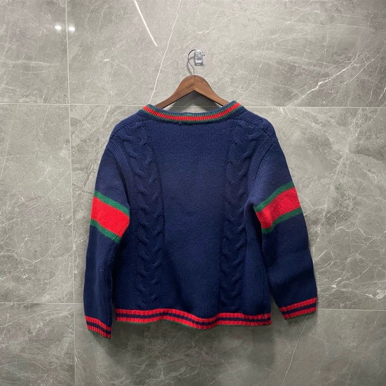 Gucci Gucci Blue, red and green cardigan jacket 2502-Nextarrow Size US XS / EU 42 / 0 - 4 Thumbnail