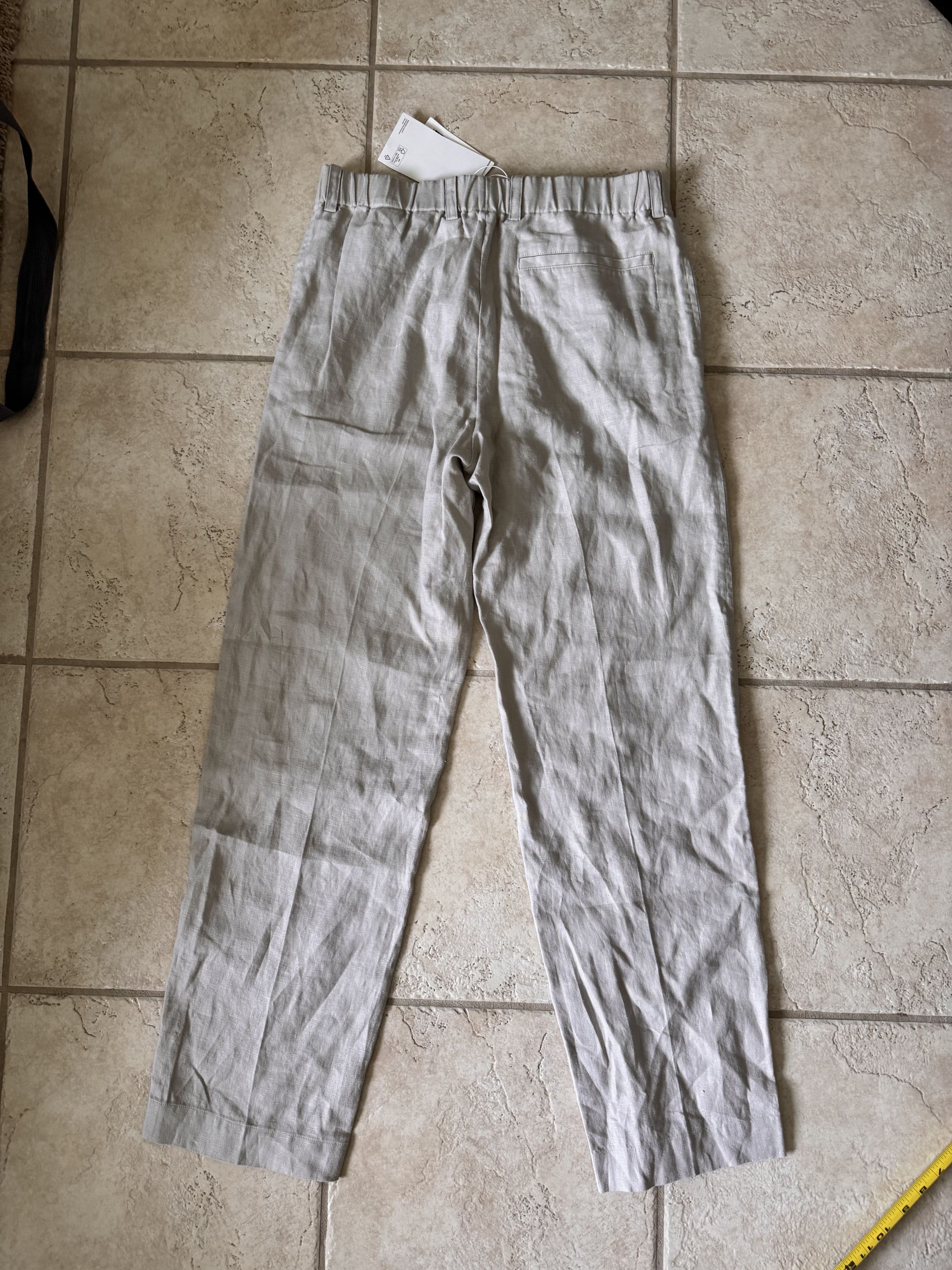 Cos COS STRAIGHT-LEG ELASTICATED LINEN PANTS Size US 30 / EU 46 - 8 Thumbnail