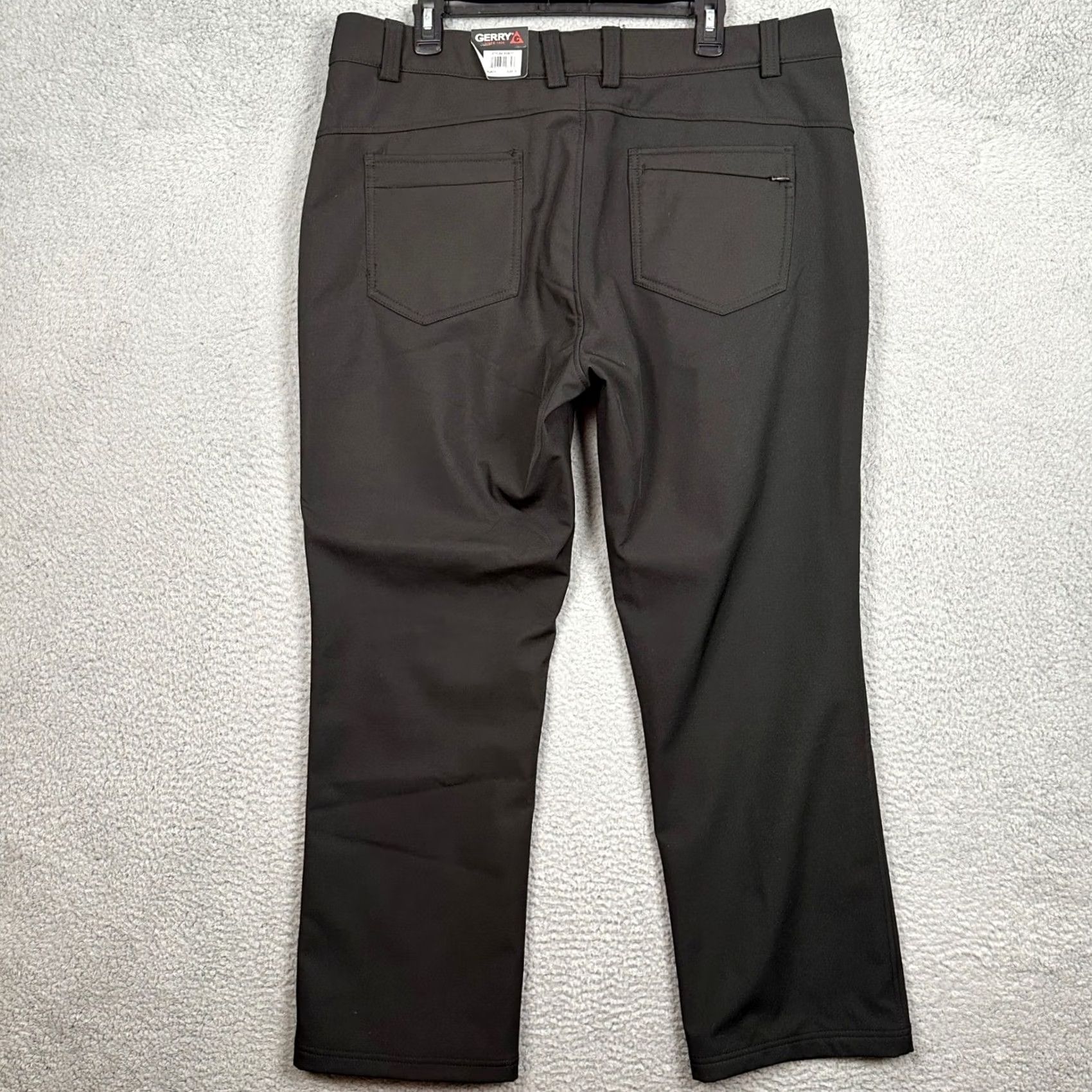 Vintage Gerry Fleece Lined Softshell Pants Men XL Black Straight Leg Winter Hiking Size US 38 / EU 54 - 2 Thumbnail